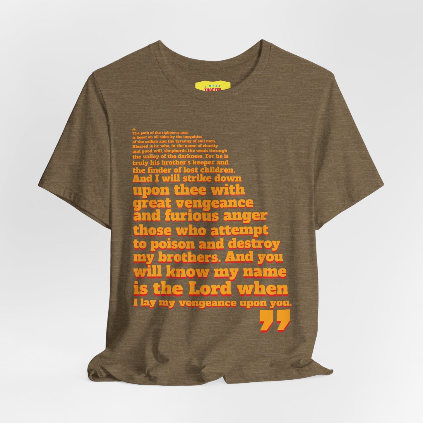 PULP FICTION QUOTE (Unisex Jersey Short Sleeve Tee)