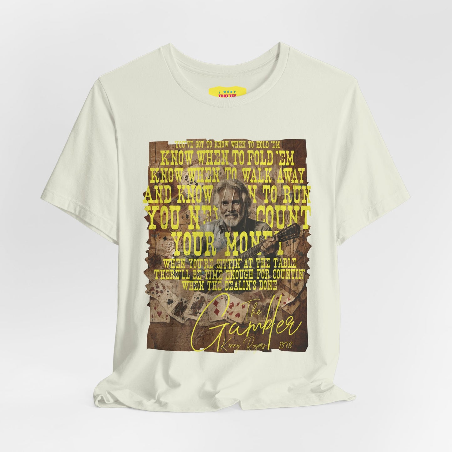 THE GAMBLER - KENNY ROGERS (Unisex Jersey Short Sleeve Tee)