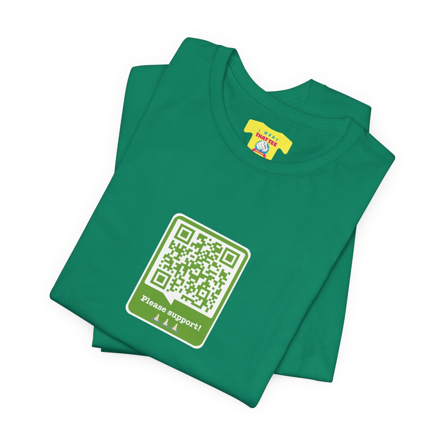 PLEASE SUPPORT! - WALTER WHITE QR JOKE (Unisex Softstyle T-Shirt)