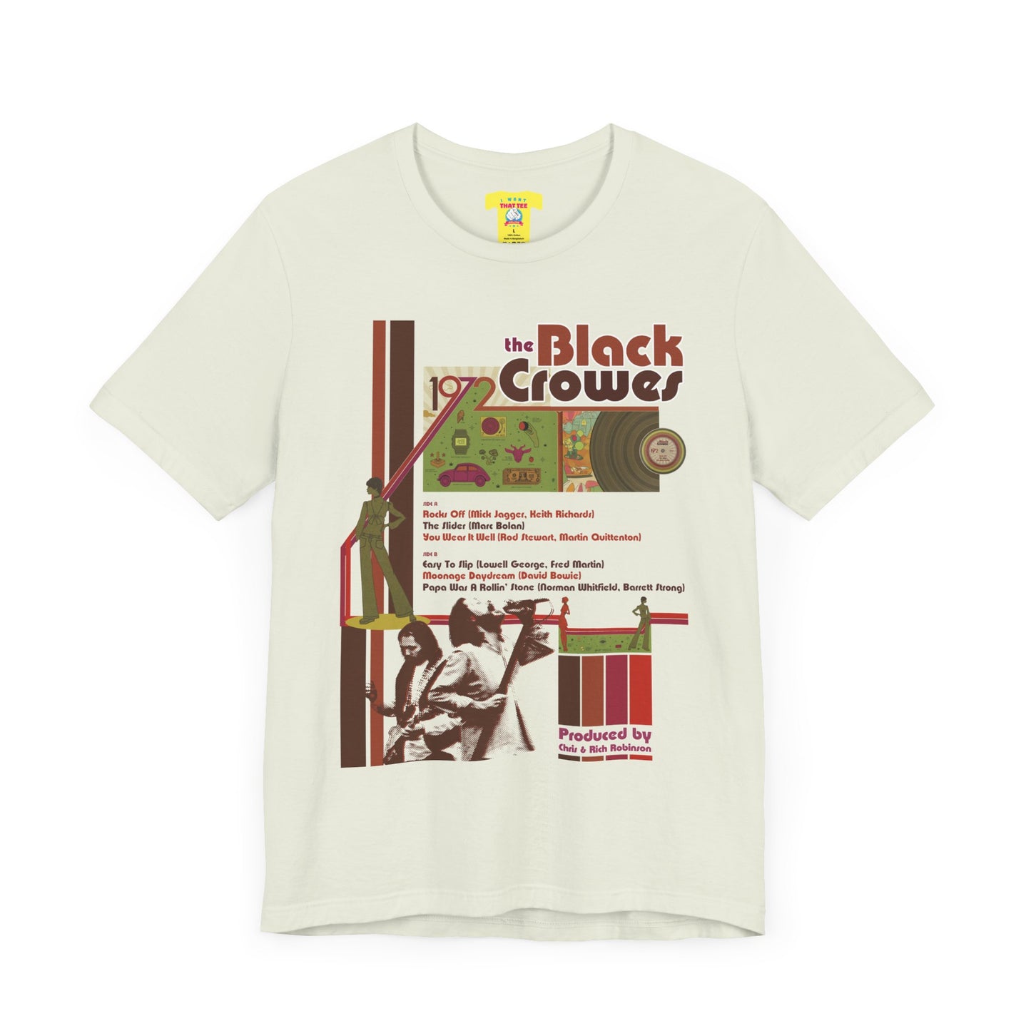 BLACK CR0WES - 1972 (Unisex Jersey Short Sleeve Tee)