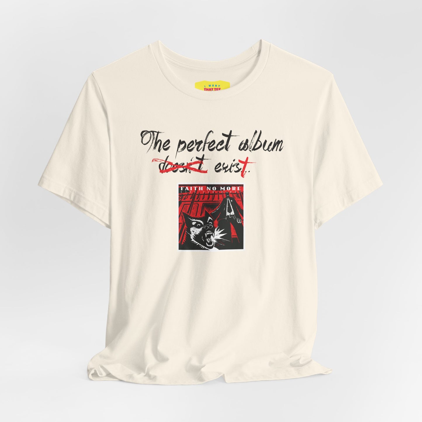 THE PERFECT ALBUM DOESN'T EXIS... - FAITH NO MORE ALBUM COVER (Unisex Jersey Short Sleeve Tee)