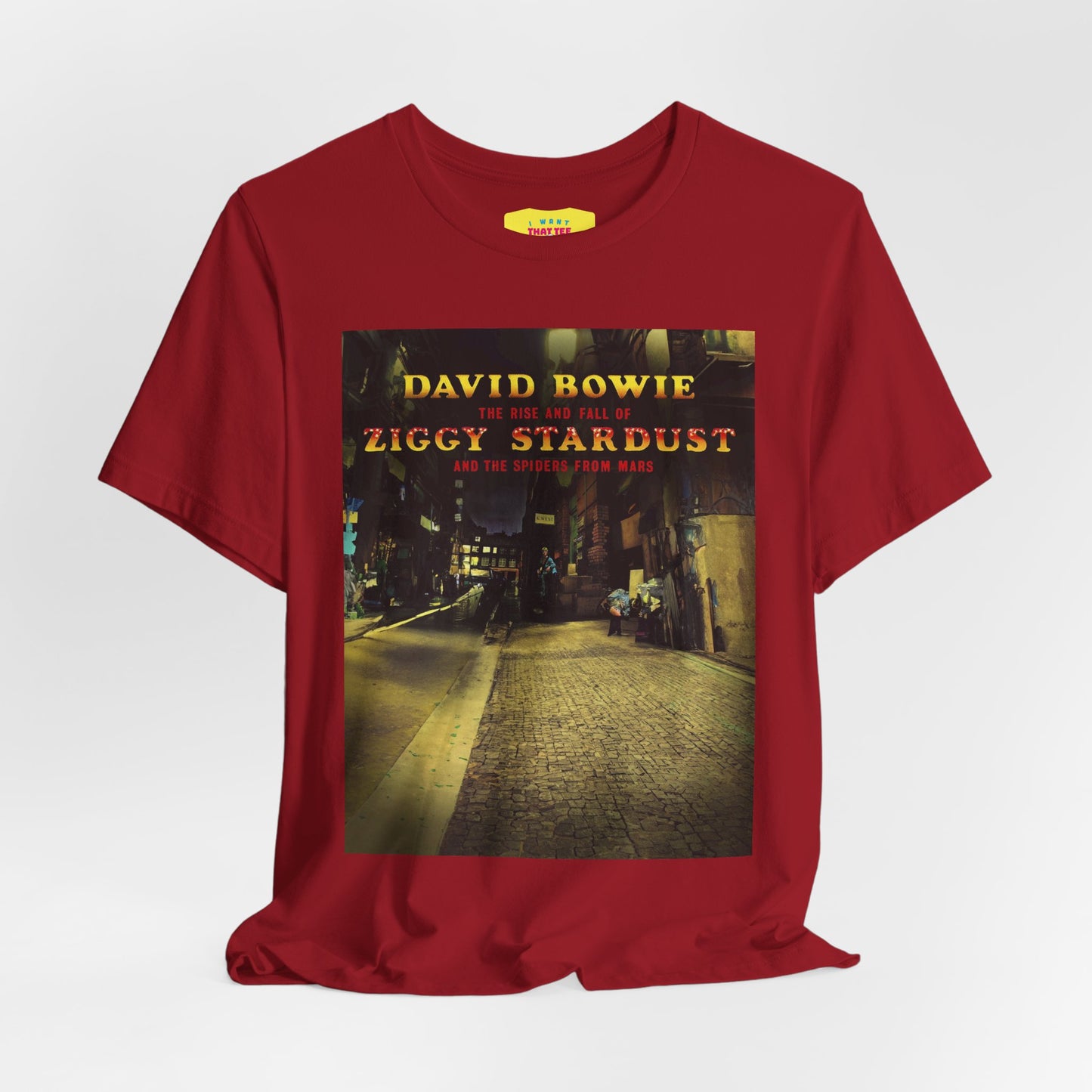 ZIGGY STARDUST - DAVID BOWIE (Unisex Jersey Short Sleeve Tee)