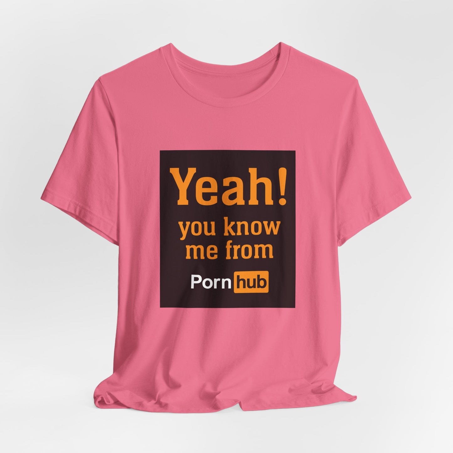 YEAH! YOU KNOW ME FROM PORNHUB (Unisex Softstyle T-Shirt)