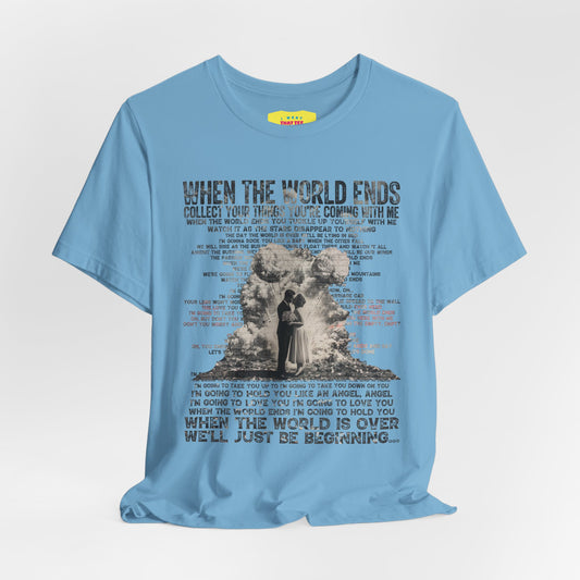 WHEN THE WORLD ENDS - DAVE MATTHEWS BAND (Unisex Jersey Short Sleeve Tee)