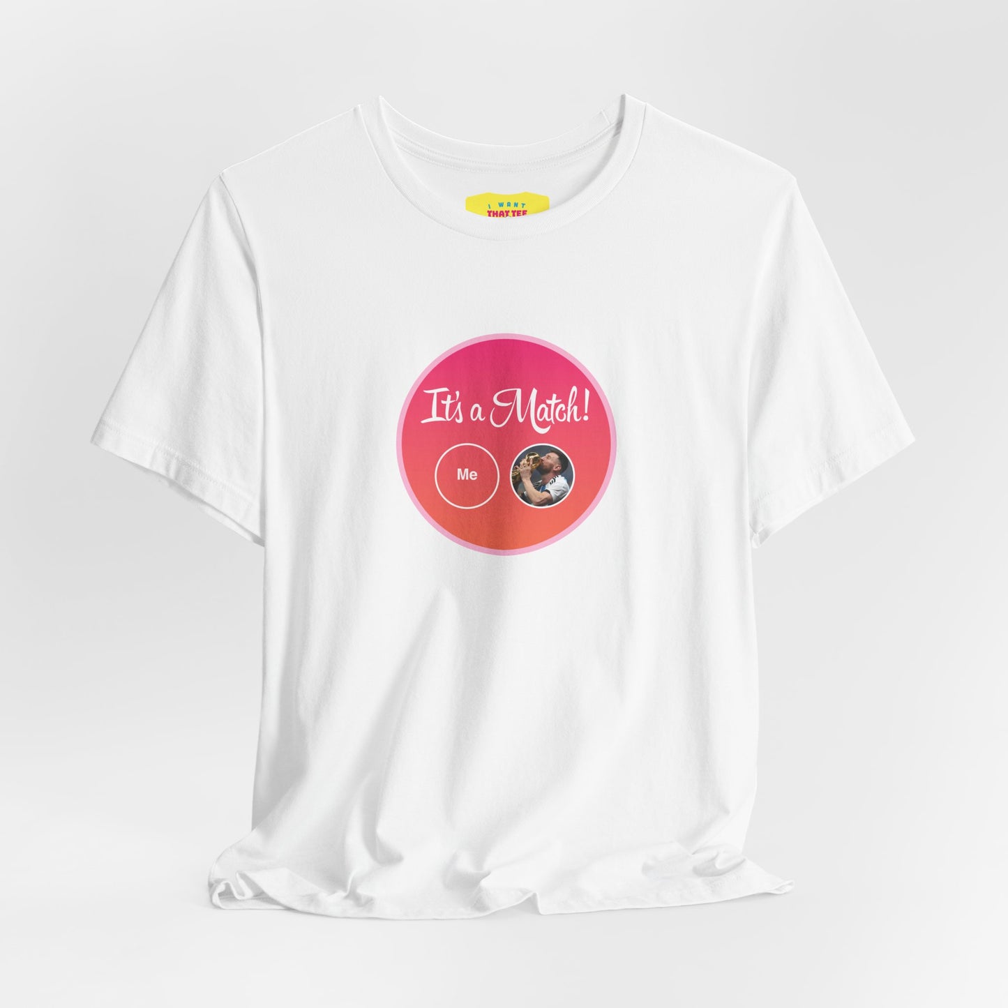 MESSI WORLD CUP CHAMPION TINDER MATCH (Unisex Softstyle T-Shirt)