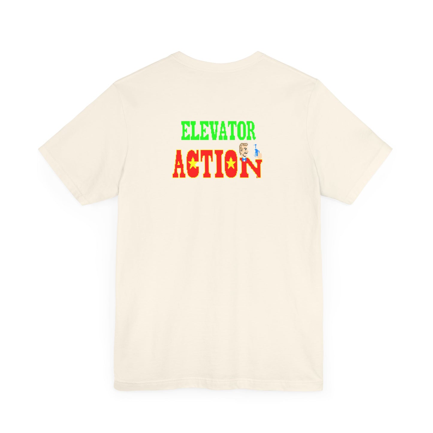 ELEVATOR ACTION ARCADE SCREEN (Unisex Jersey Short Sleeve Tee)