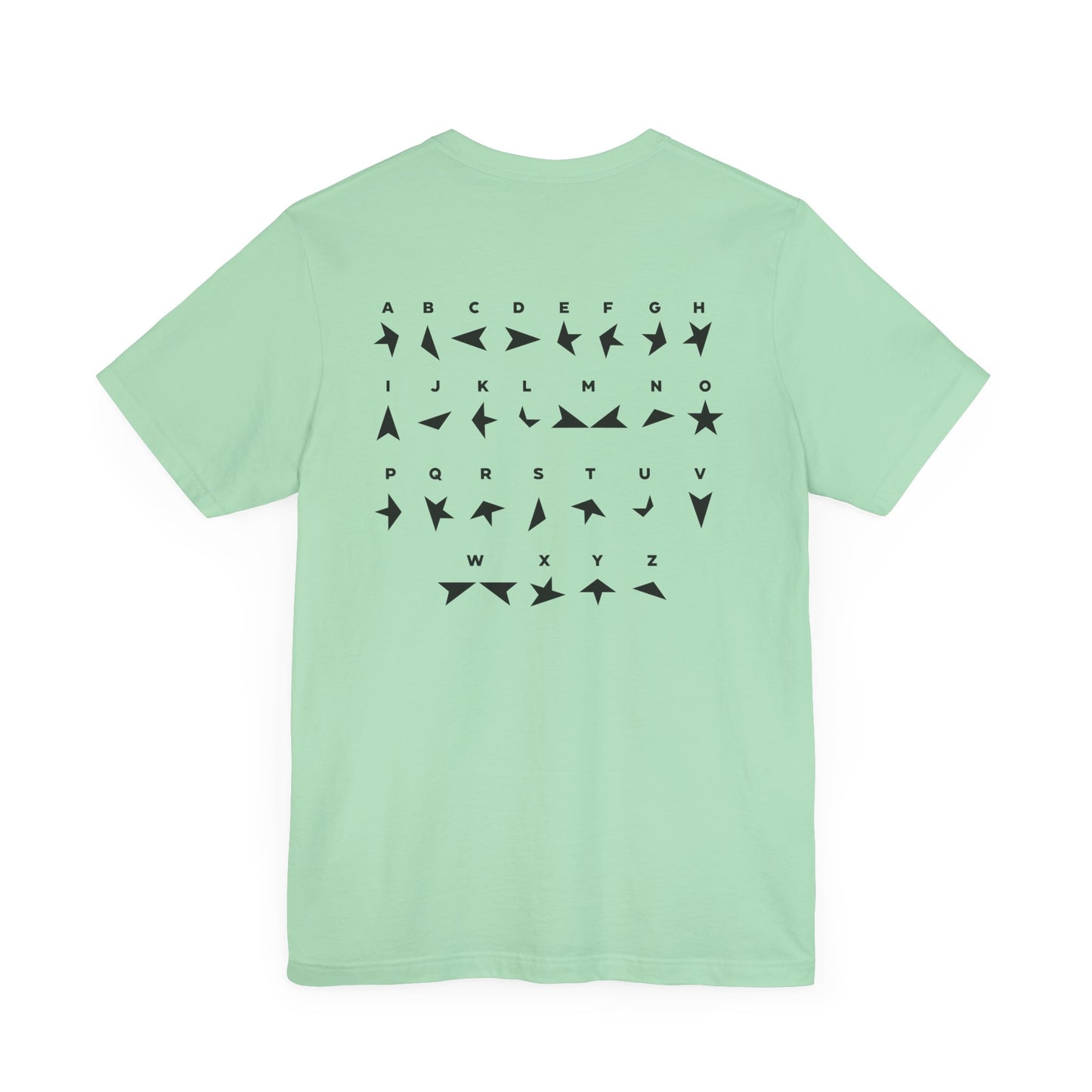 BLACKSTAR ALPHABET - DAVID BOWIE (Unisex Jersey Short Sleeve Tee)