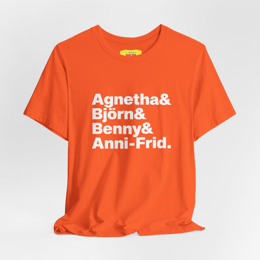 ABBA (White text, Unisex Softstyle T-Shirt)