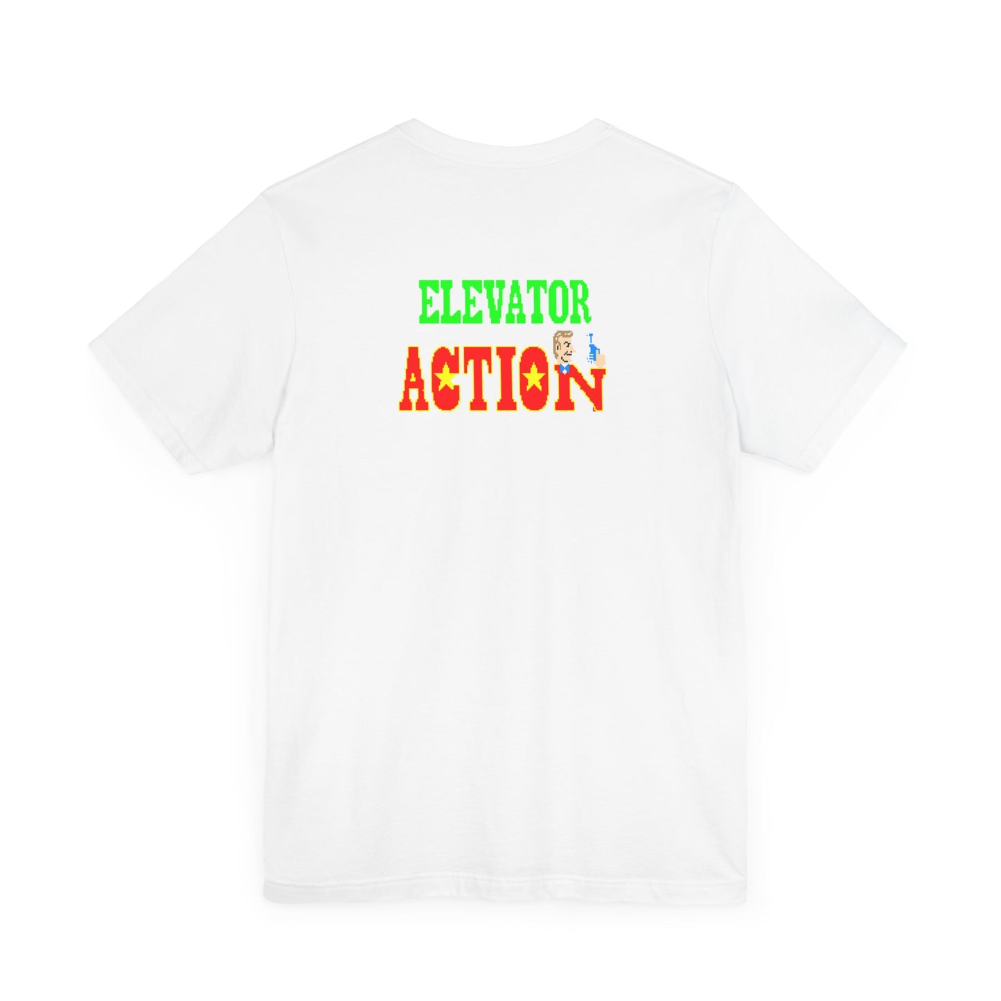 ELEVATOR ACTION ARCADE SCREEN (Unisex Jersey Short Sleeve Tee)