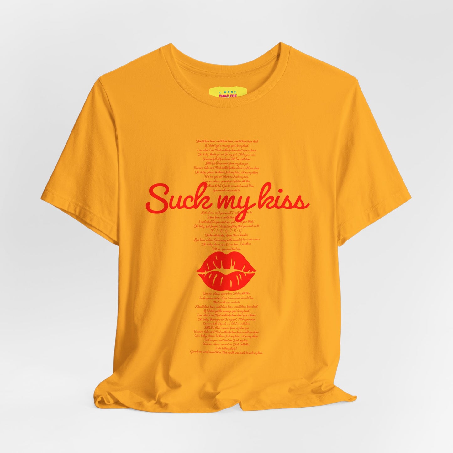 SUCK MY KISS - RED HOT CHILI PEPPERS (Unisex Jersey Short Sleeve Tee)