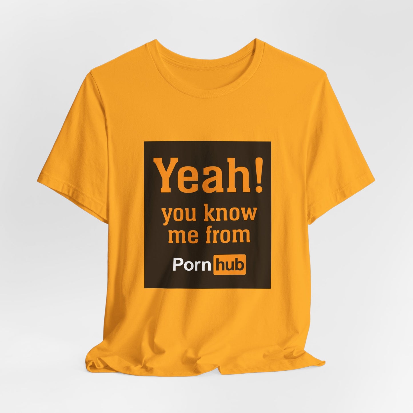 YEAH! YOU KNOW ME FROM PORNHUB (Unisex Softstyle T-Shirt)