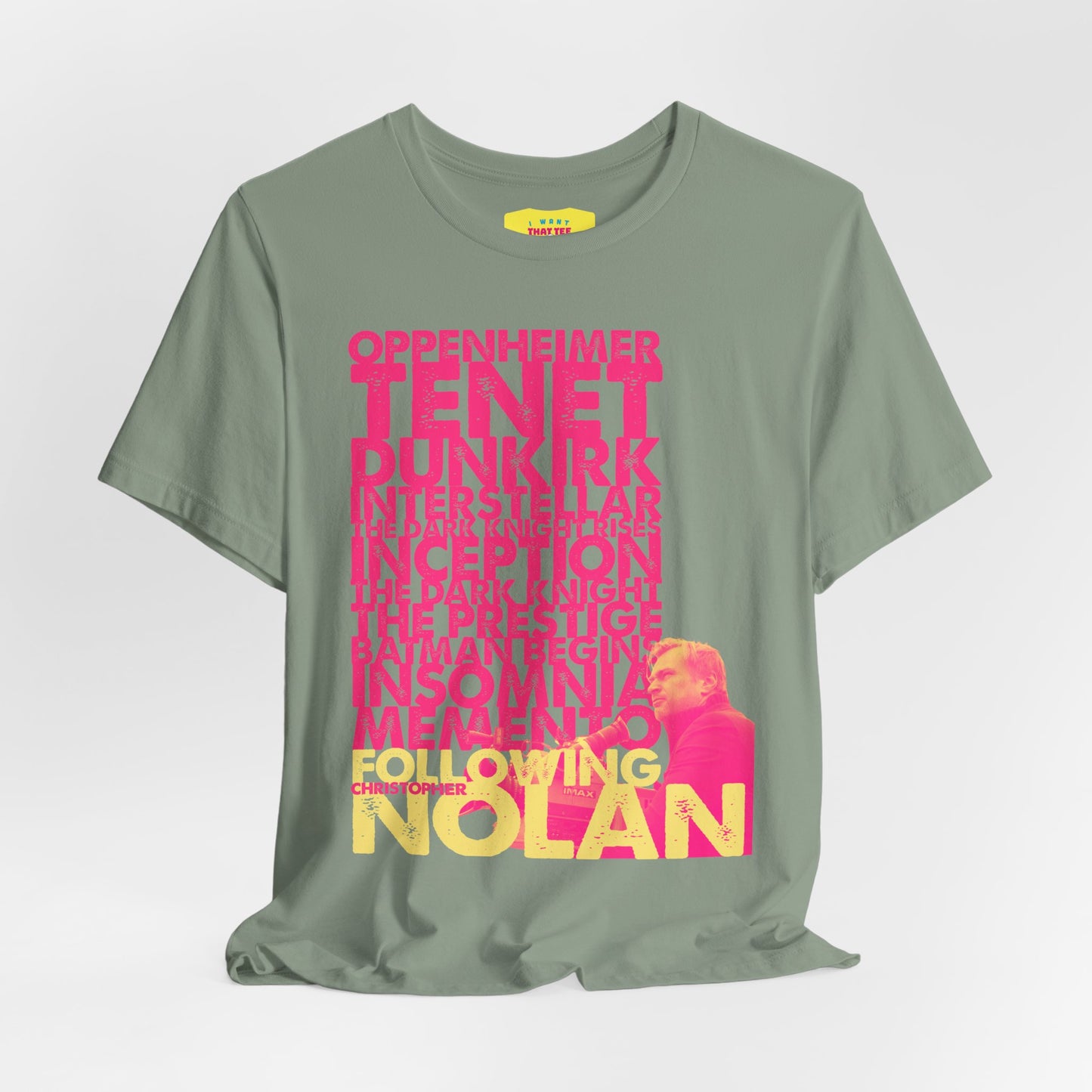 FOLLOWING CHRISTOPHER NOLAN (Unisex Jersey Short Sleeve Tee)