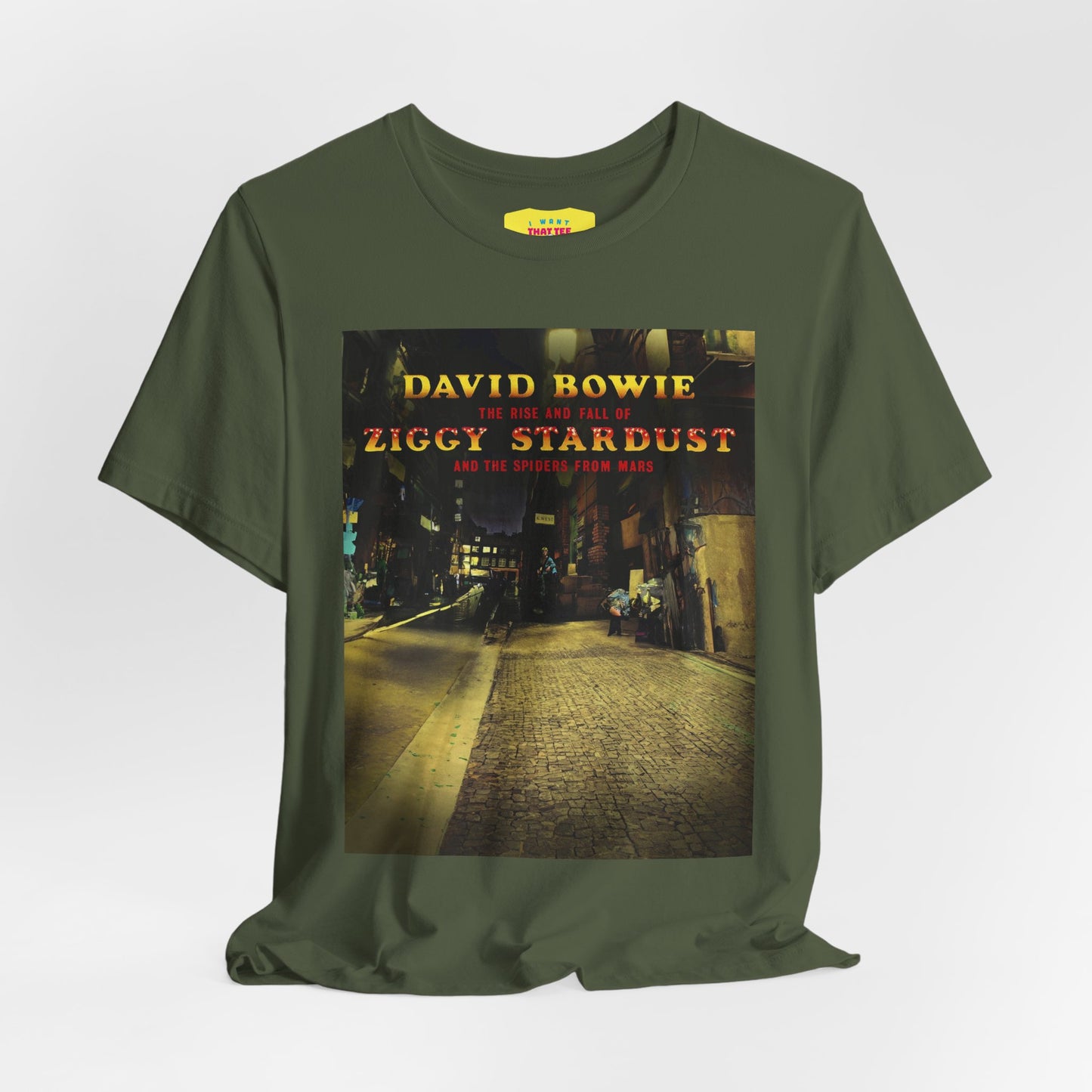 ZIGGY STARDUST - DAVID BOWIE (Unisex Jersey Short Sleeve Tee)