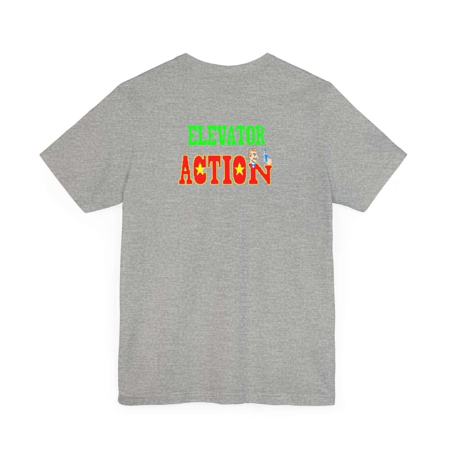 ELEVATOR ACTION ARCADE SCREEN (Unisex Jersey Short Sleeve Tee)