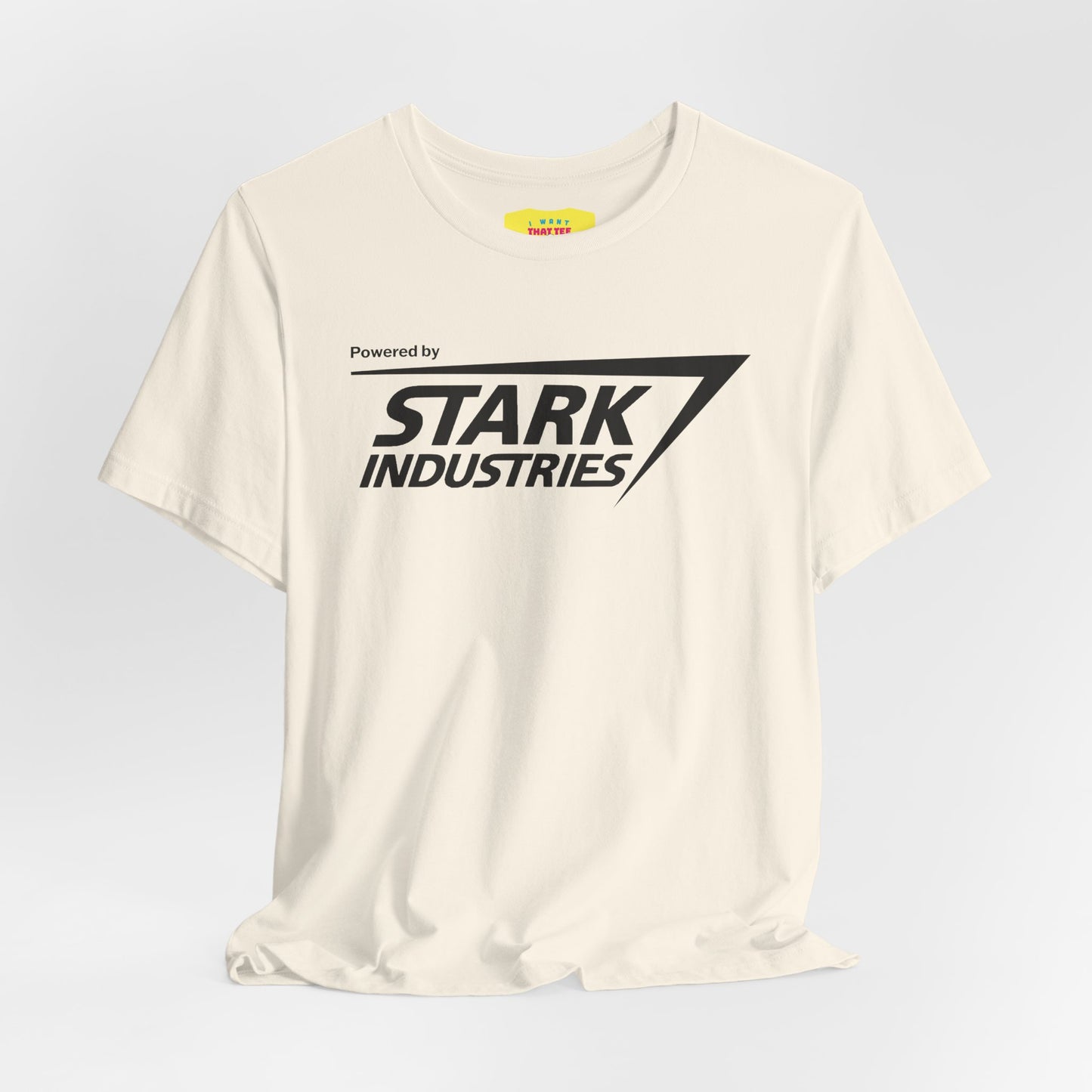 POWERED BY STARK INDUSTRIES (Unisex Jersey Short Sleeve Tee)