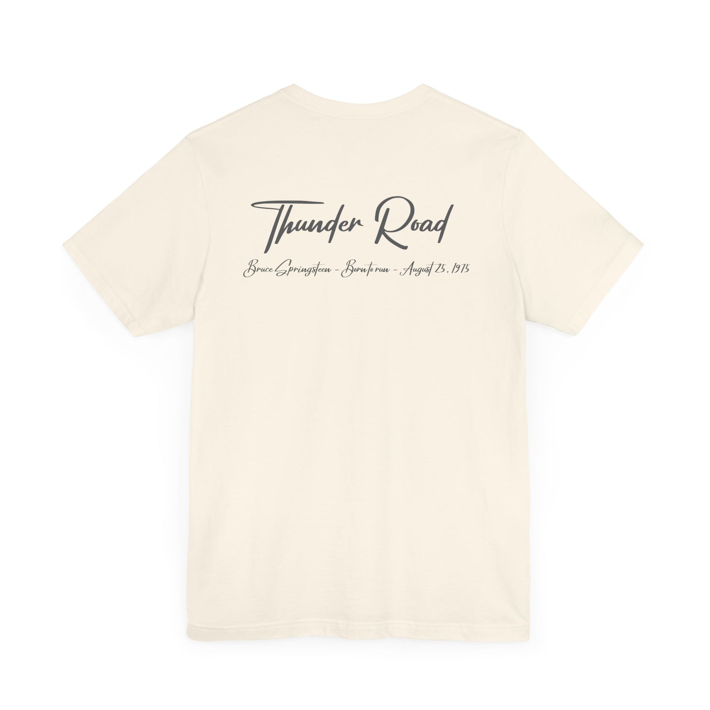 THUNDER ROAD - BRUCE SPRINGSTEEN LYRICS (Unisex Softstyle T-Shirt)