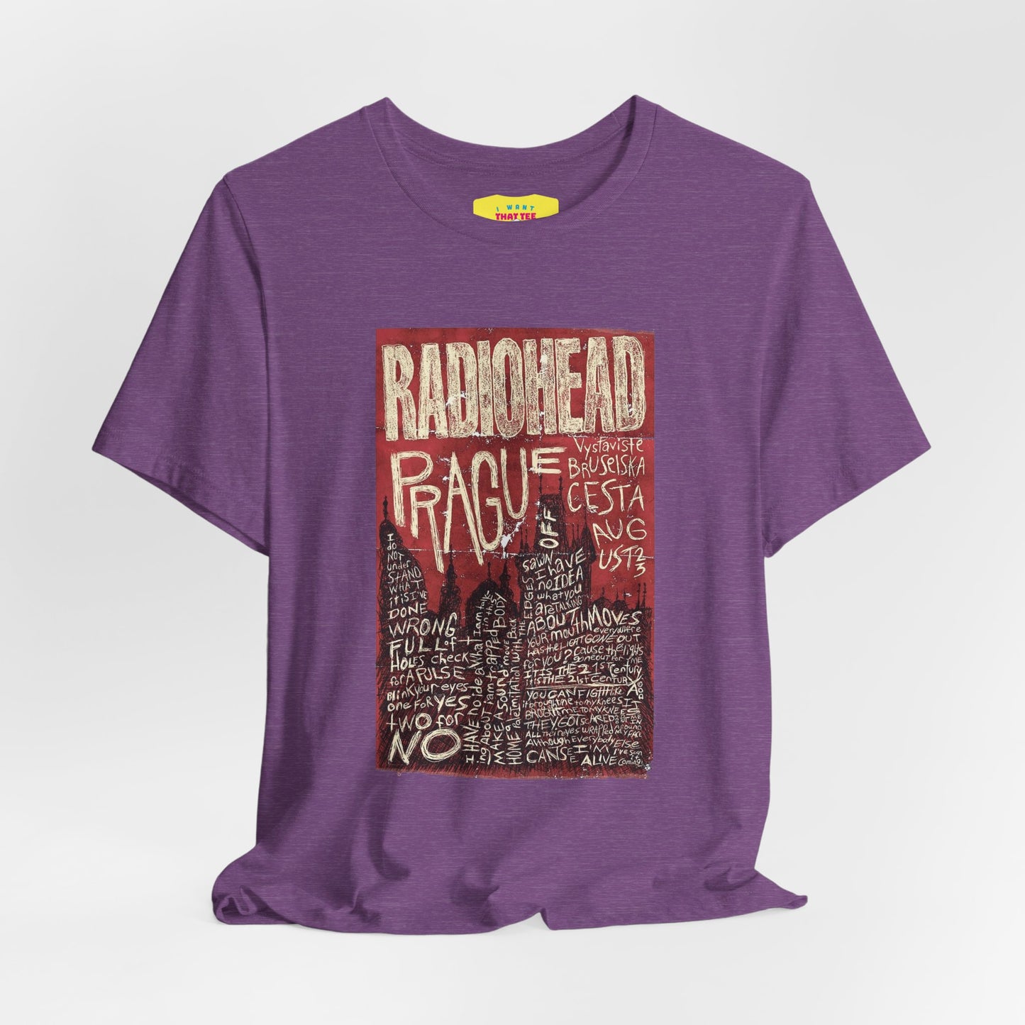 RADIOHEAD - PRAGUE CONCERT POSTER (Unisex Softstyle T-Shirt)