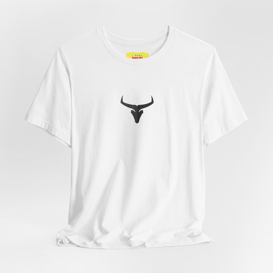 TAURUS BLACK LOGO - (Unisex Jersey Short Sleeve Tee)