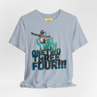 ONE! TWO! ONETWOTHREEFOUR!!! - BRUCE SPRINGSTEEN (Unisex Softstyle T-Shirt)