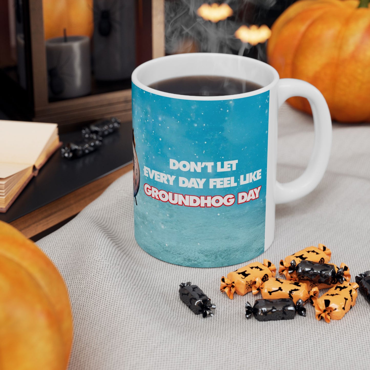 MAKE THIS MORNING COUNT - GROUNDHOG DAY - CERAMIC MUG, (11oz, 15oz)