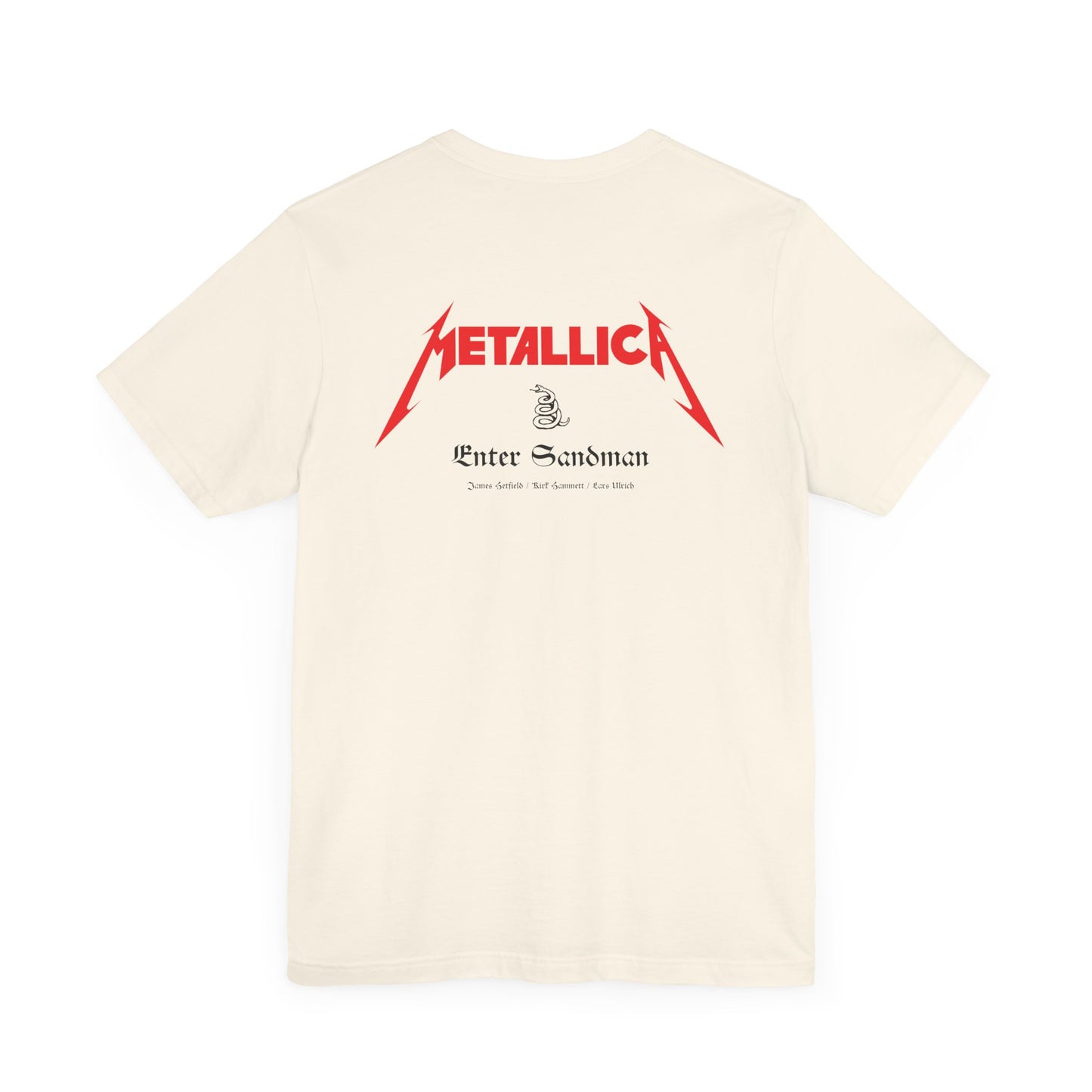 ENTER SANDMAN LYRICS - METALLICA (Unisex Jersey Short Sleeve Tee)