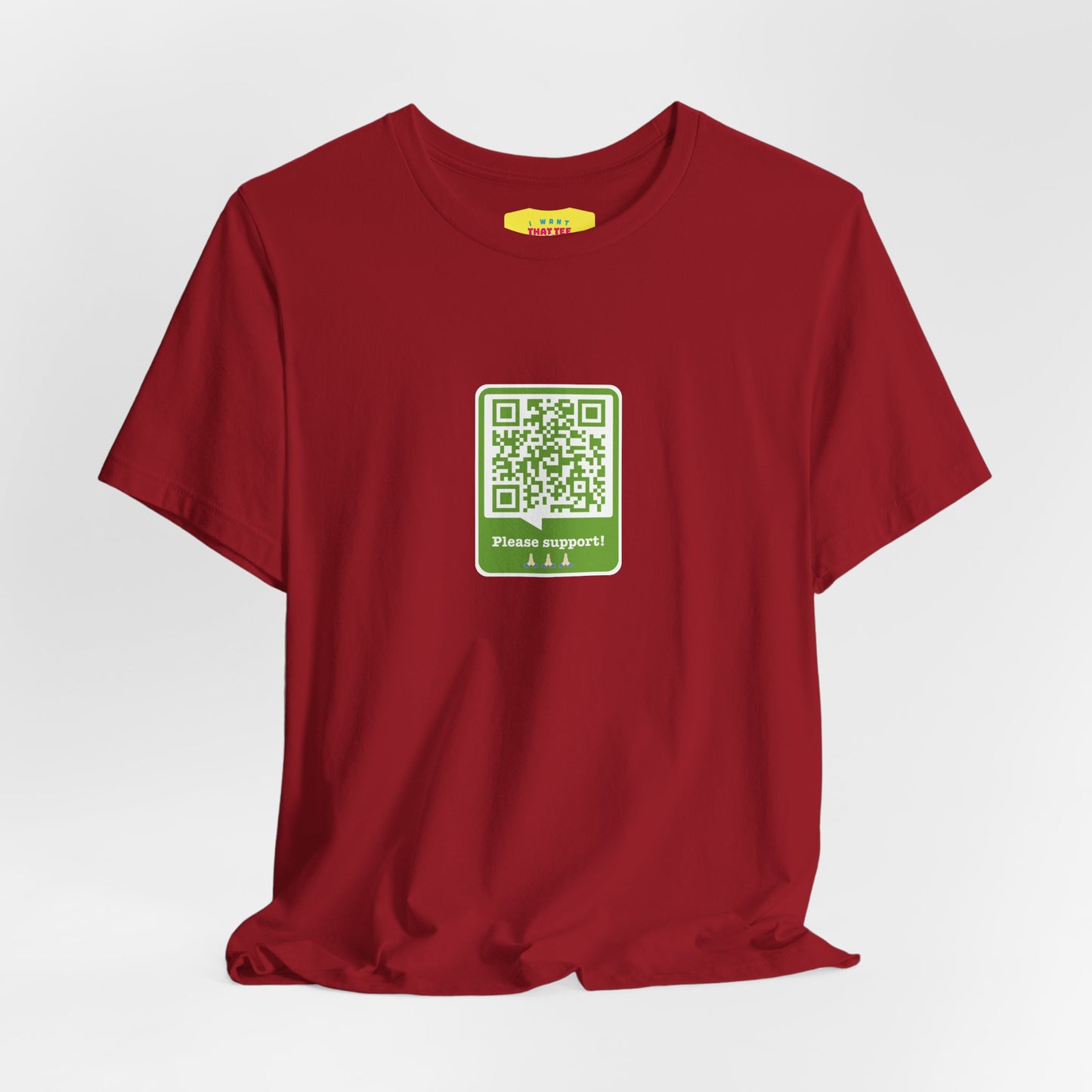 PLEASE SUPPORT! - WALTER WHITE QR JOKE (Unisex Softstyle T-Shirt)