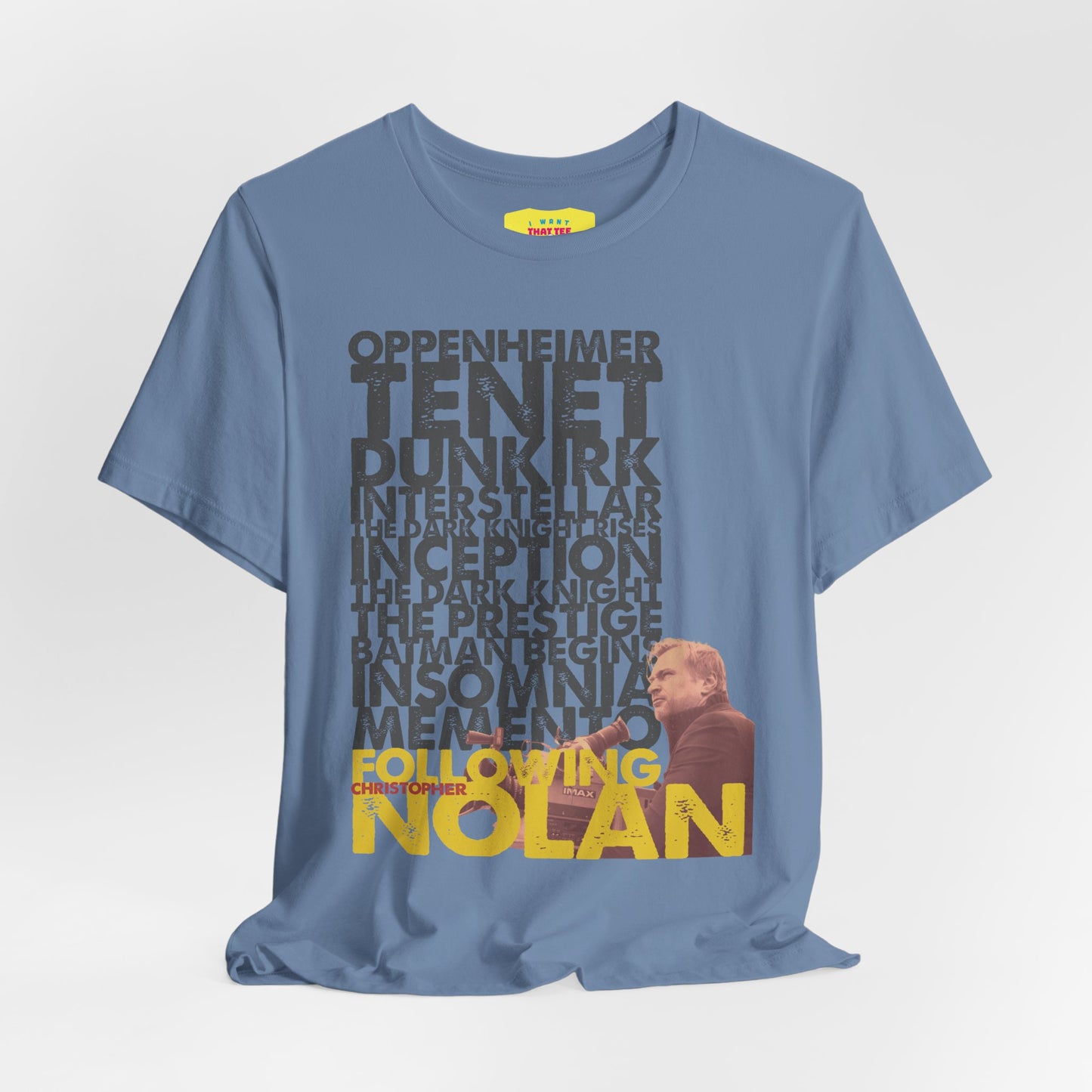 FOLLOWING CHRISTOPHER NOLAN (Unisex Jersey Short Sleeve Tee)