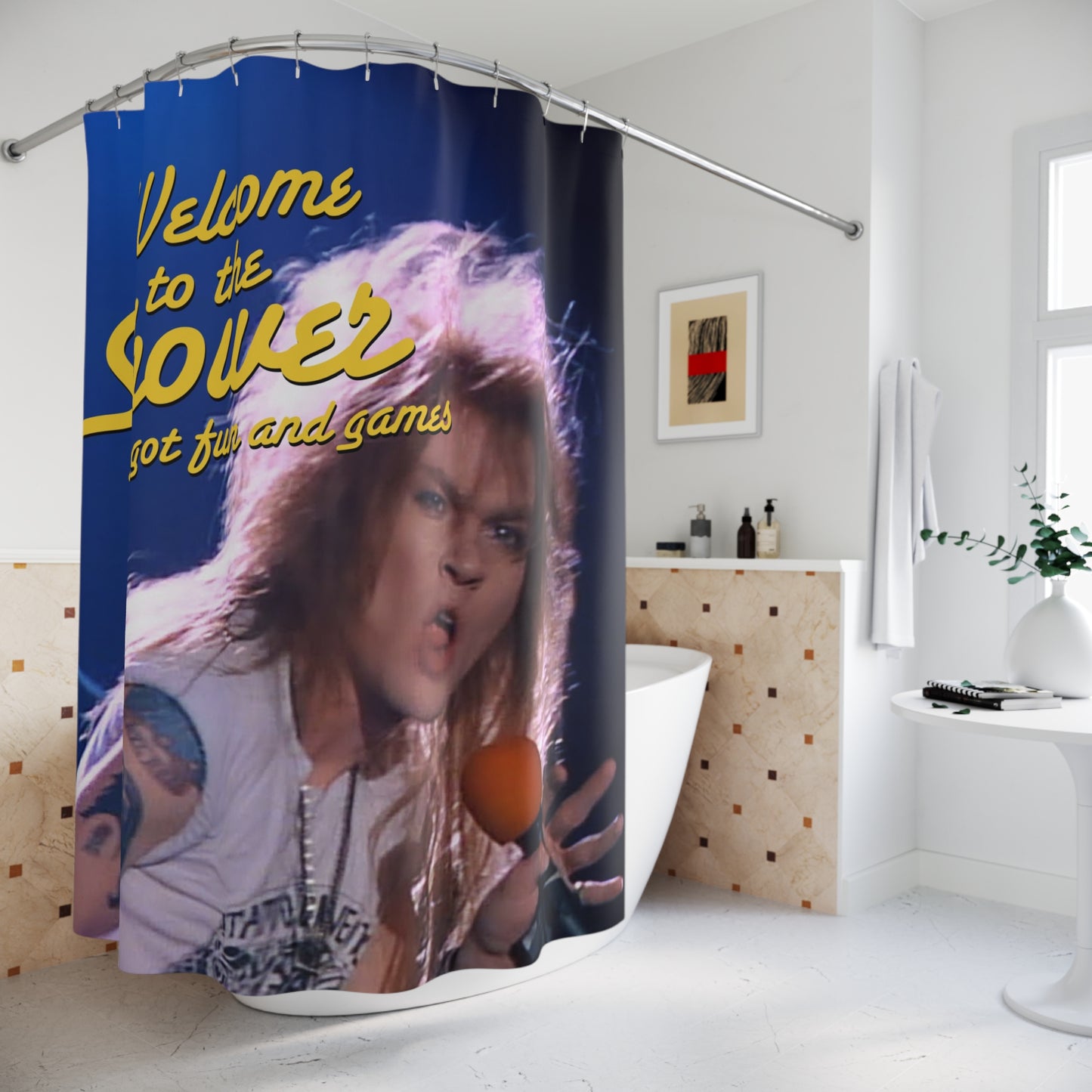 WELOME TO THE SHOWER - AXL SHOWER CURTAIN