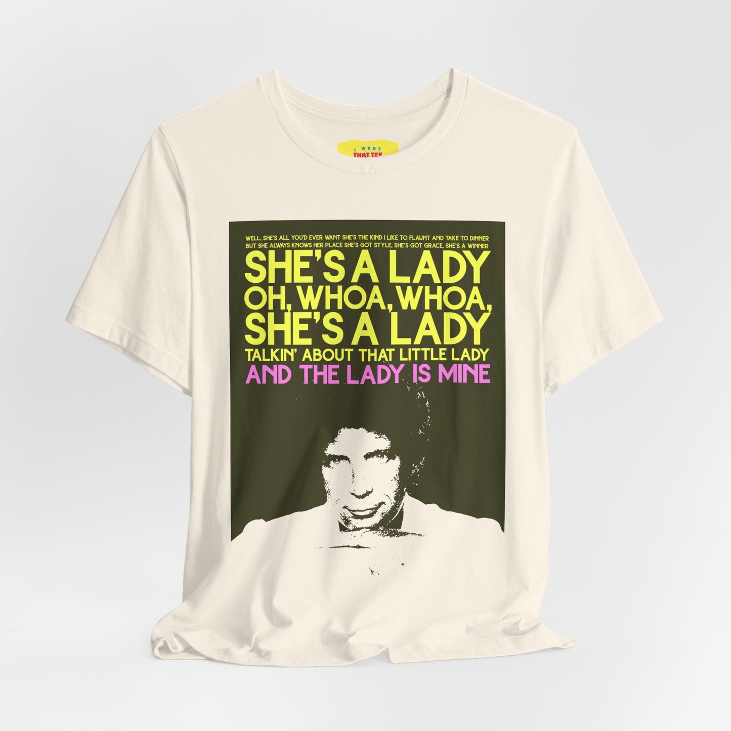 SHE'S A LADY - TOM JONES (Unisex Jersey Short Sleeve Tee)