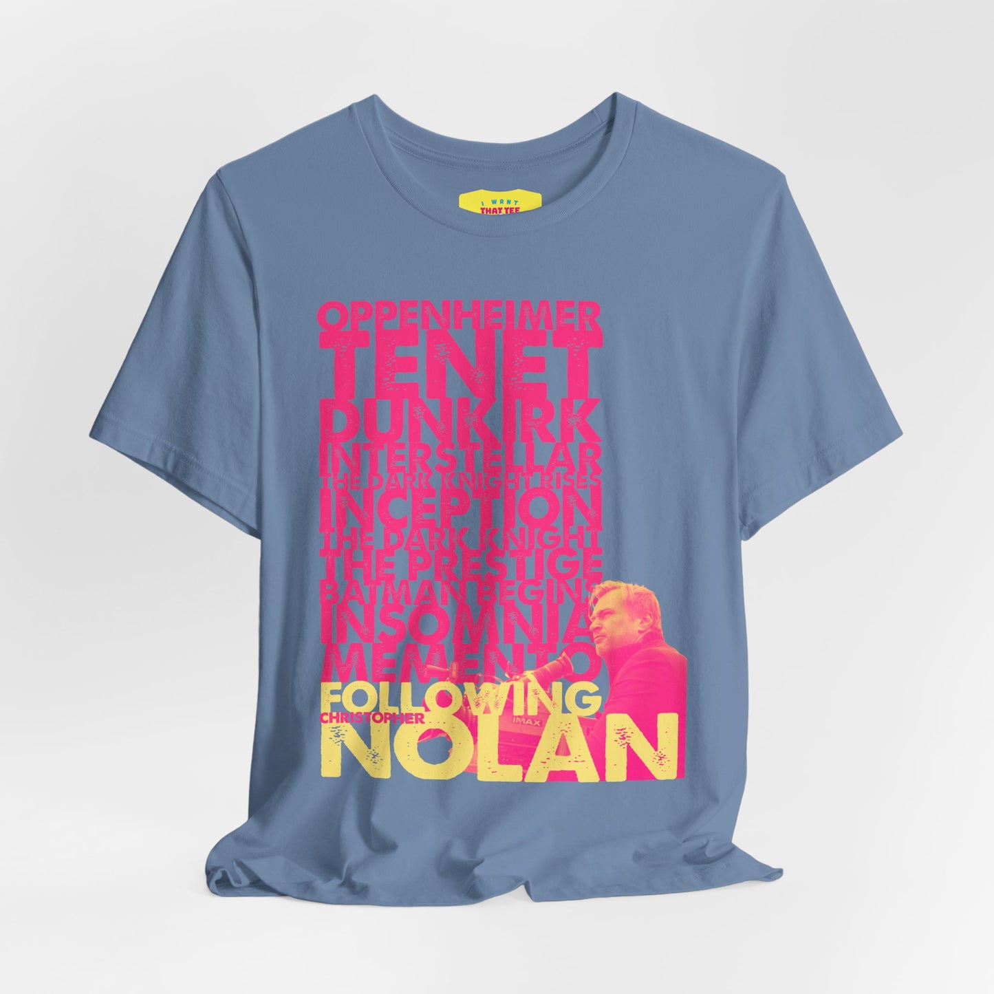 FOLLOWING CHRISTOPHER NOLAN (Unisex Jersey Short Sleeve Tee)