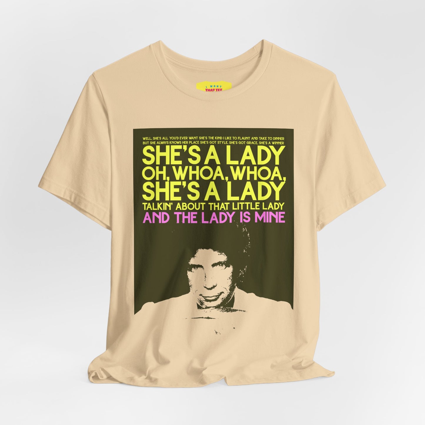 SHE'S A LADY - TOM JONES (Unisex Jersey Short Sleeve Tee)