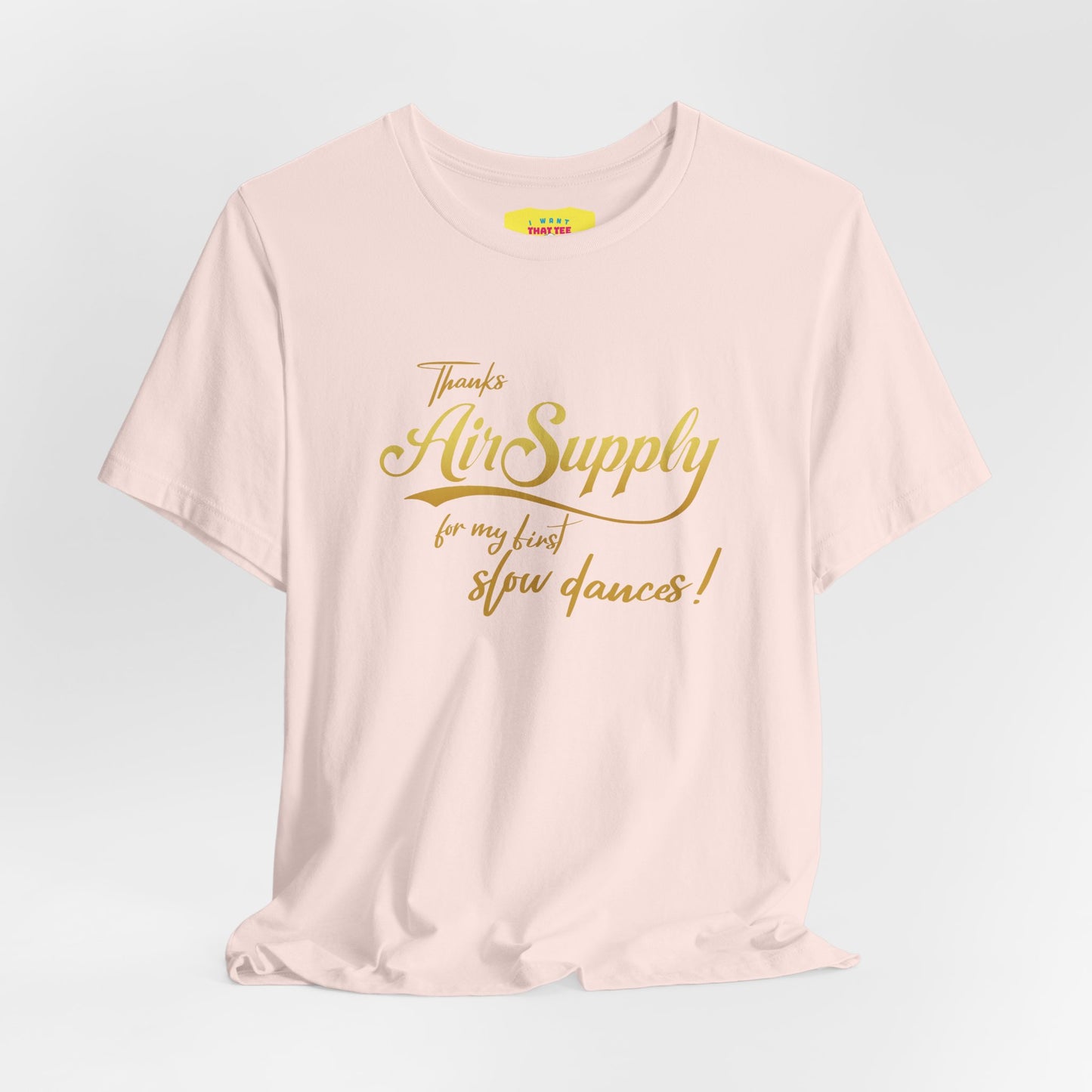 THANKS AIR SUPPLY FOR MY FIRST SLOW DANCES (Unisex Softstyle T-Shirt)