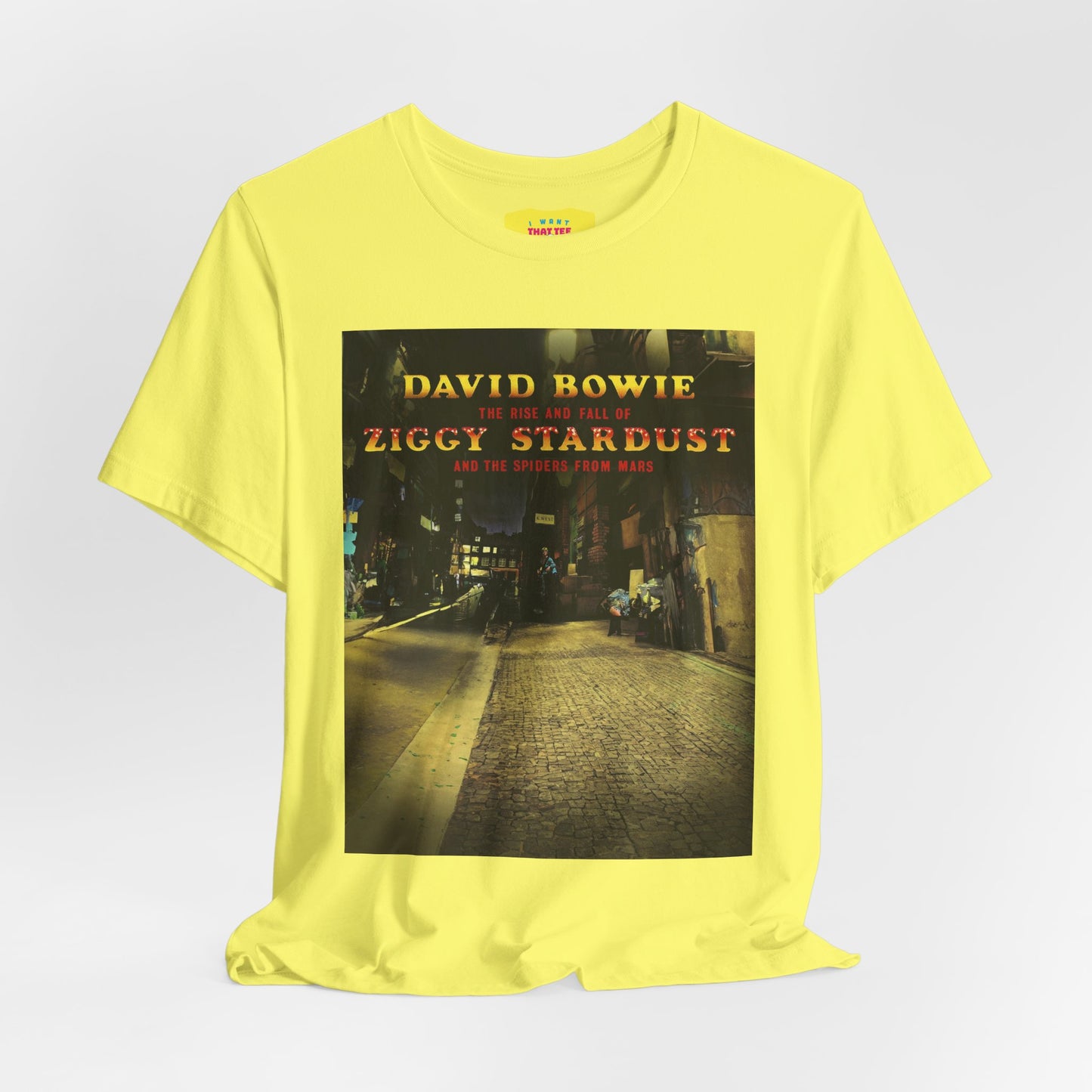 ZIGGY STARDUST - DAVID BOWIE (Unisex Jersey Short Sleeve Tee)