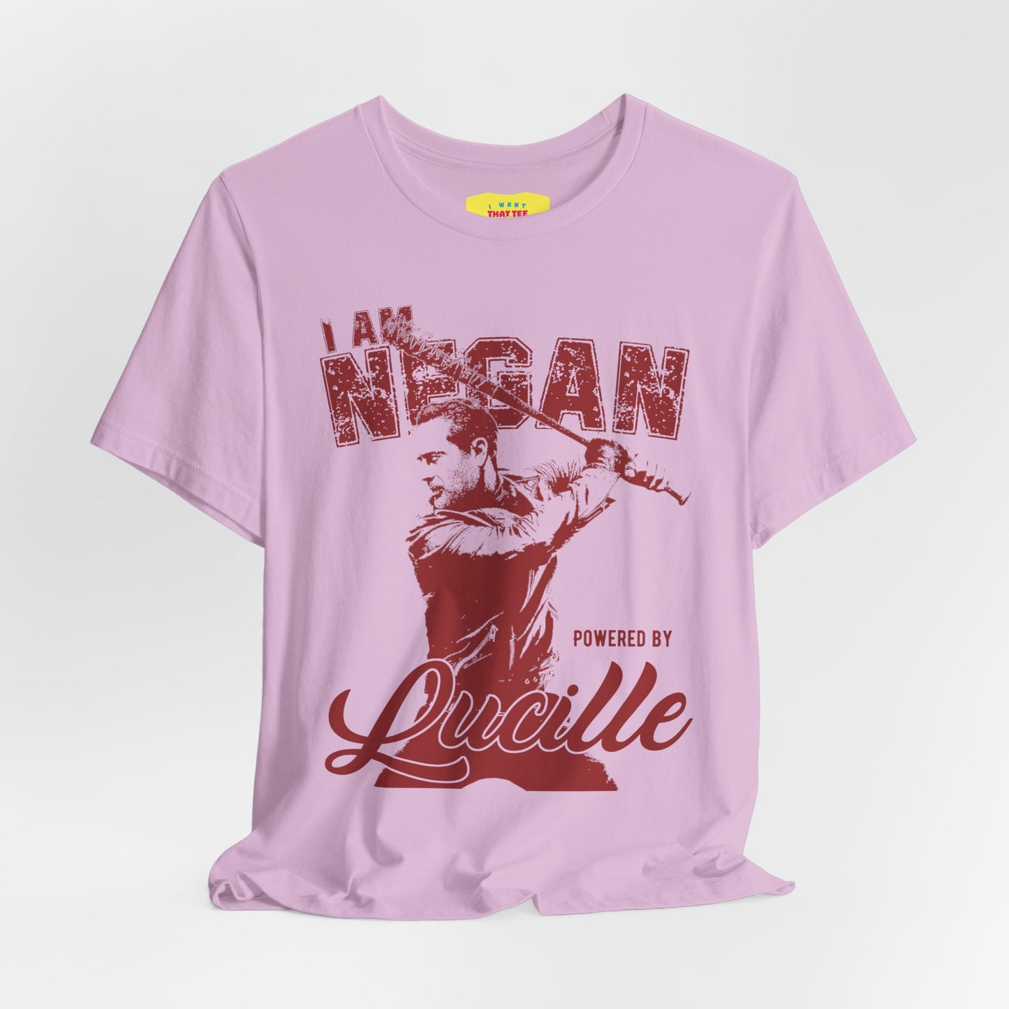 I AM NEGAN POWERED BY LUCILLE - THE WALKING DEAD (Unisex Jersey Short Sleeve Tee)