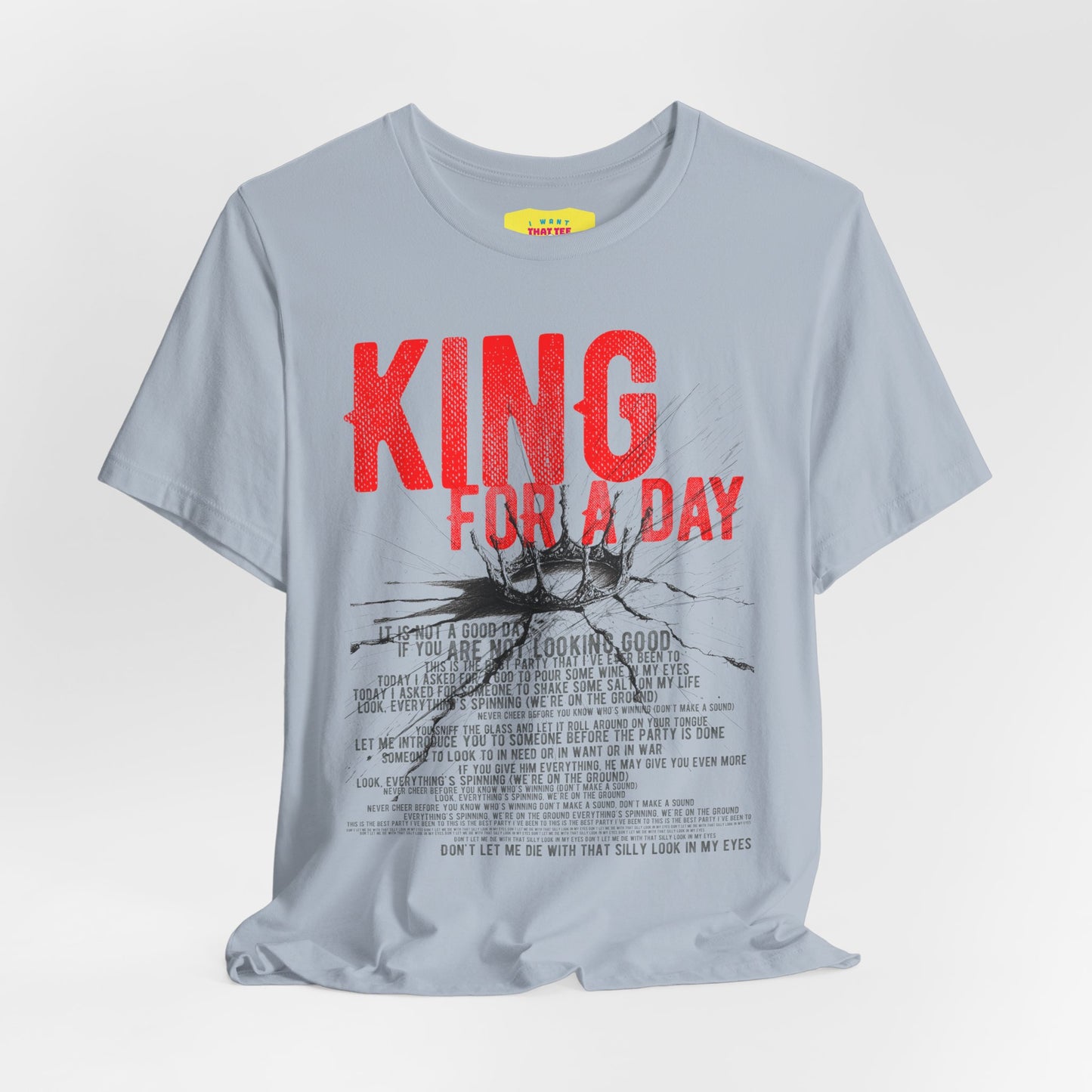 KING FOR A DAY - FAITH NO MORE (Unisex Jersey Short Sleeve Tee)