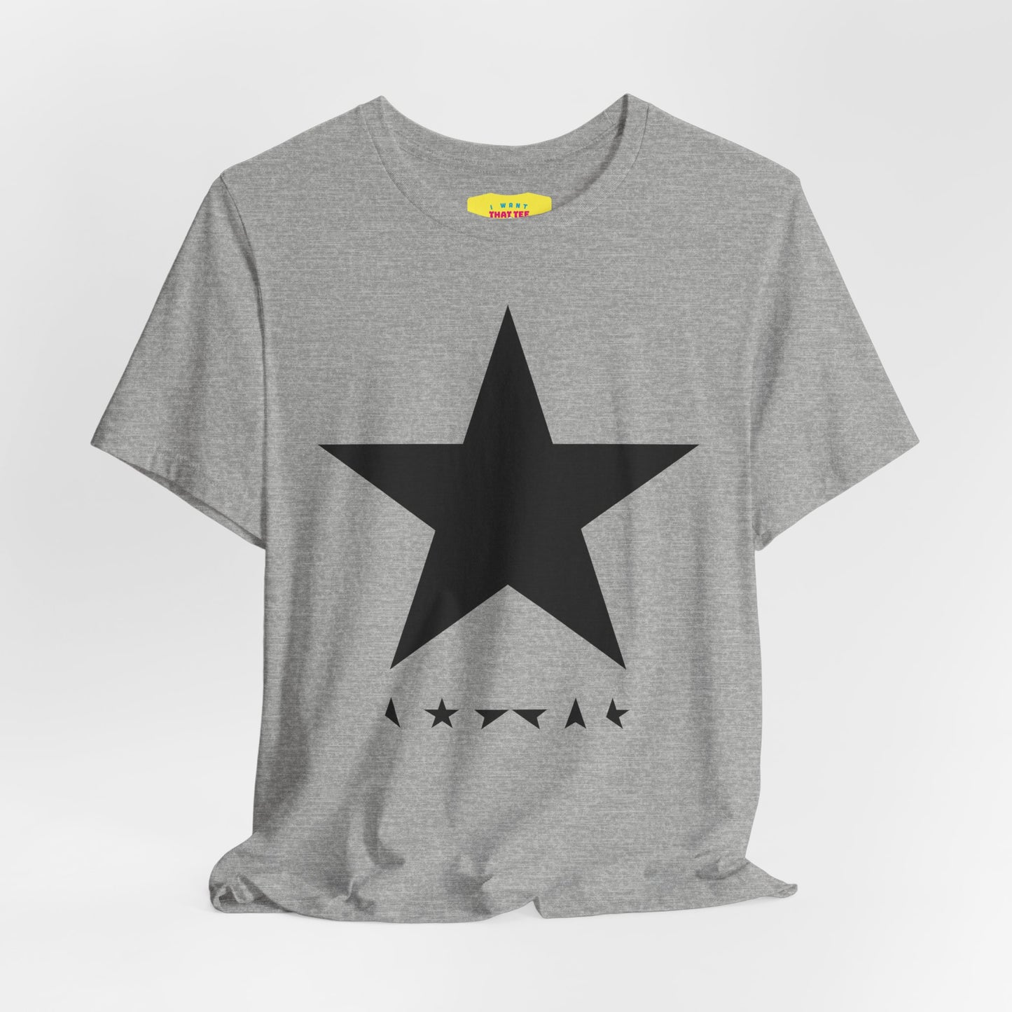 BLACKSTAR ALPHABET - DAVID BOWIE (Unisex Jersey Short Sleeve Tee)