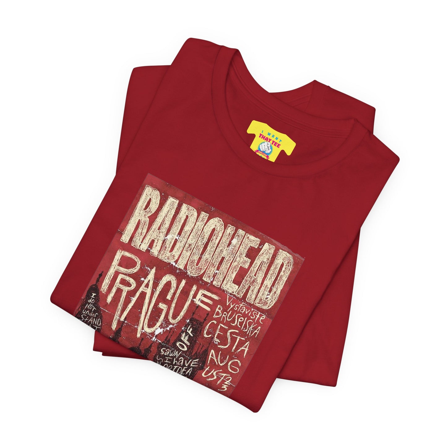 RADIOHEAD - PRAGUE CONCERT POSTER (Unisex Softstyle T-Shirt)