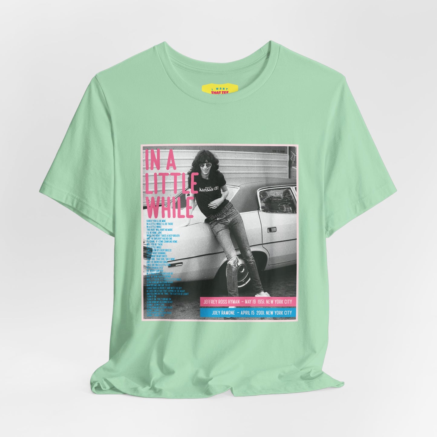 JOEY RAMONE - IN A LITTLE WHILE (Unisex Softstyle T-Shirt)