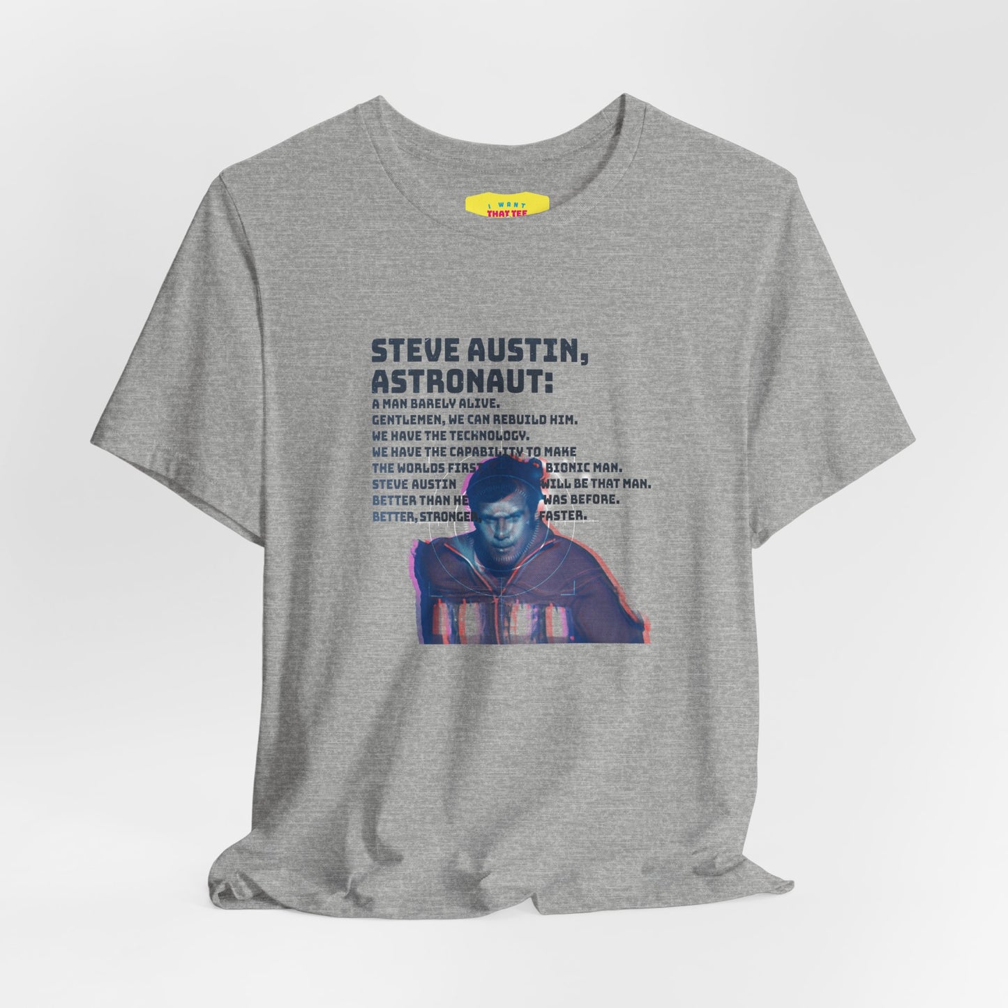 SIX MILLION DOLLAR MAN - INTRO QUOTE (Unisex Softstyle T-Shirt)