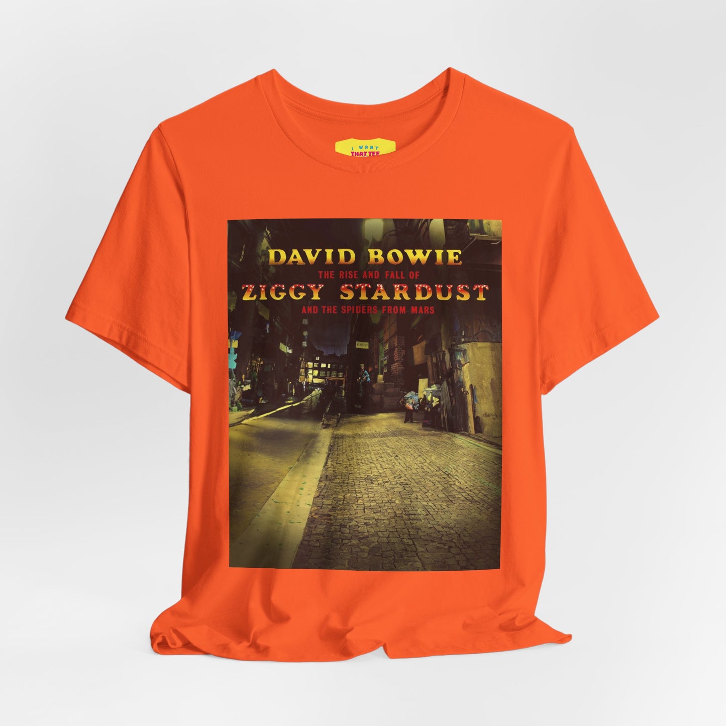 ZIGGY STARDUST - DAVID BOWIE (Unisex Jersey Short Sleeve Tee)