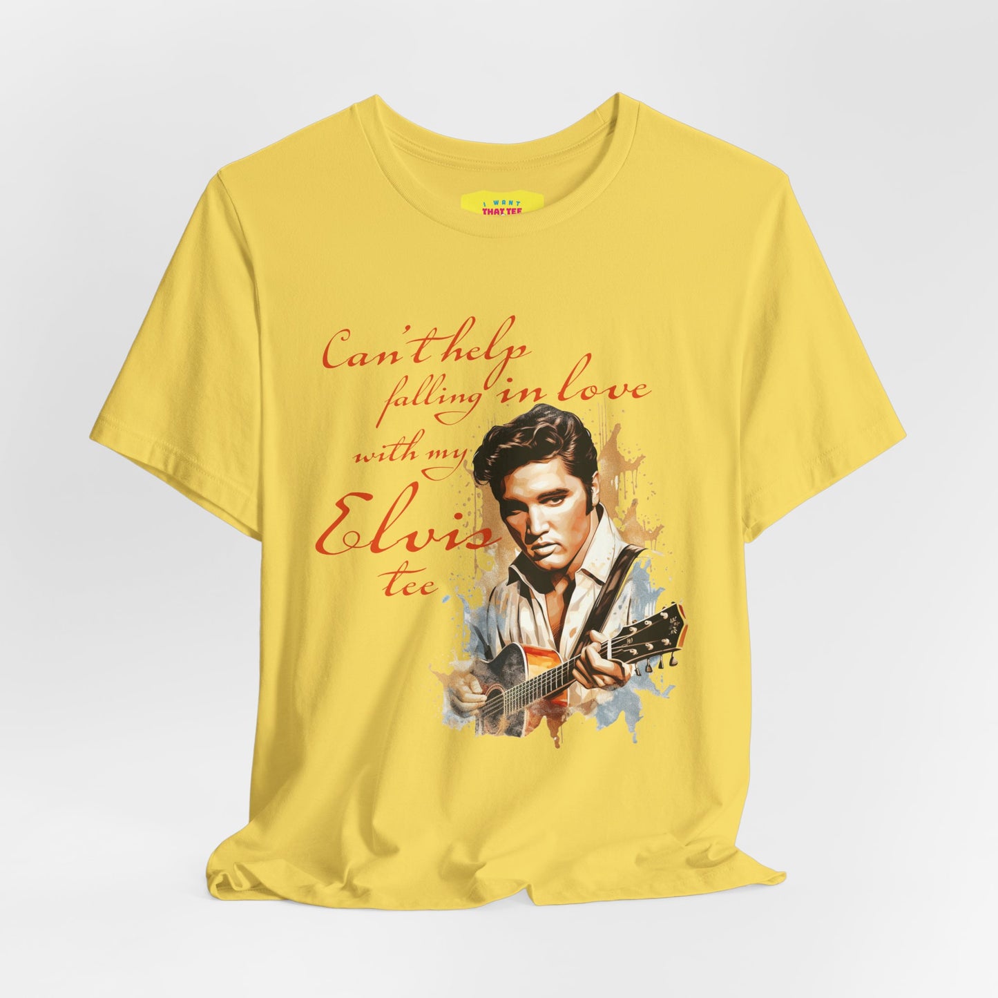 CAN'T HELP FALLING IN LOVE WITH MY ELVIS TEE (Unisex Jersey Short Sleeve Tee)