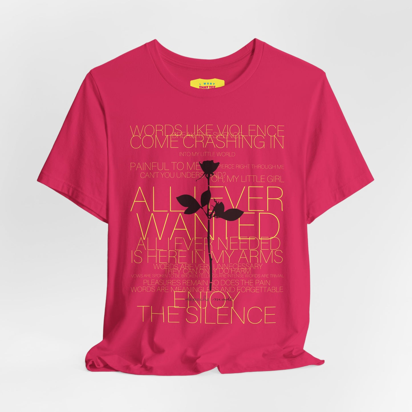 ENJOY THE SILENCE - DEPECHE MODE (Unisex Jersey Short Sleeve Tee)