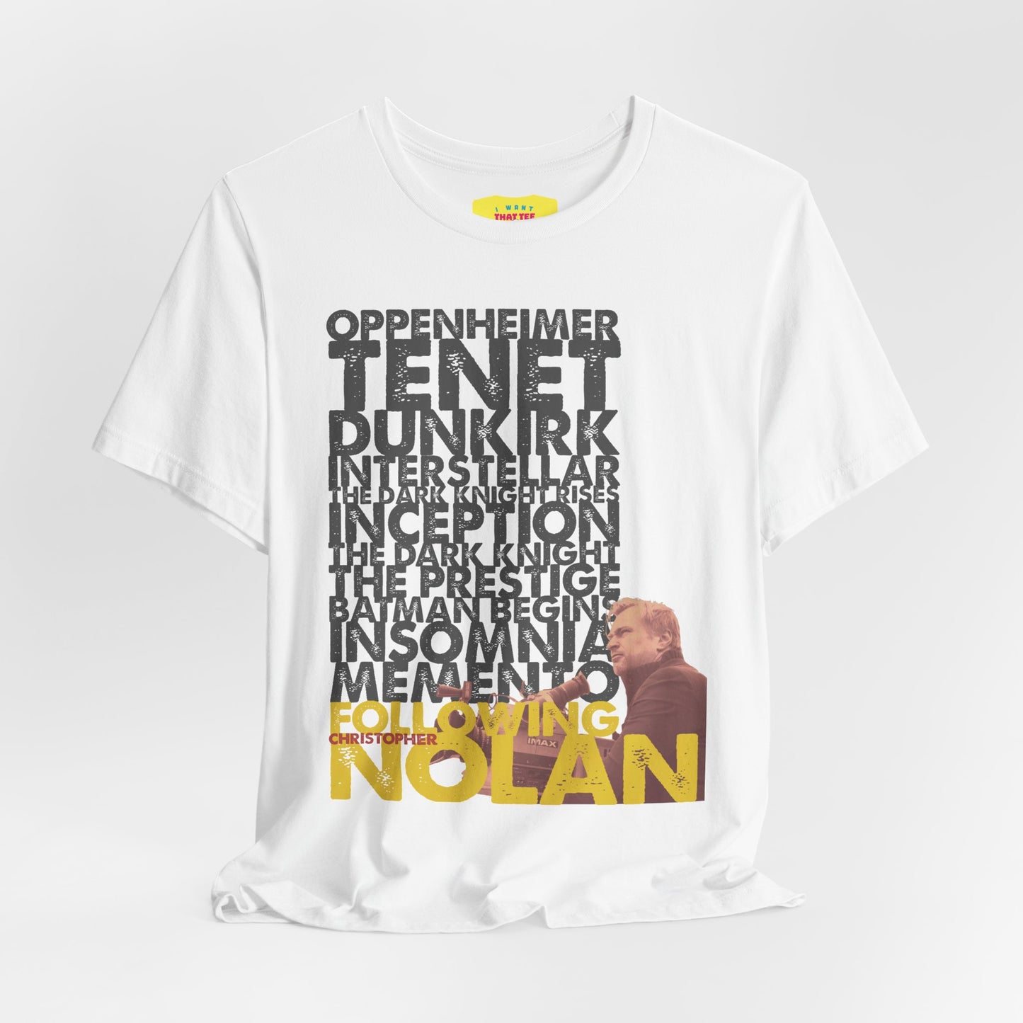 FOLLOWING CHRISTOPHER NOLAN (Unisex Jersey Short Sleeve Tee)