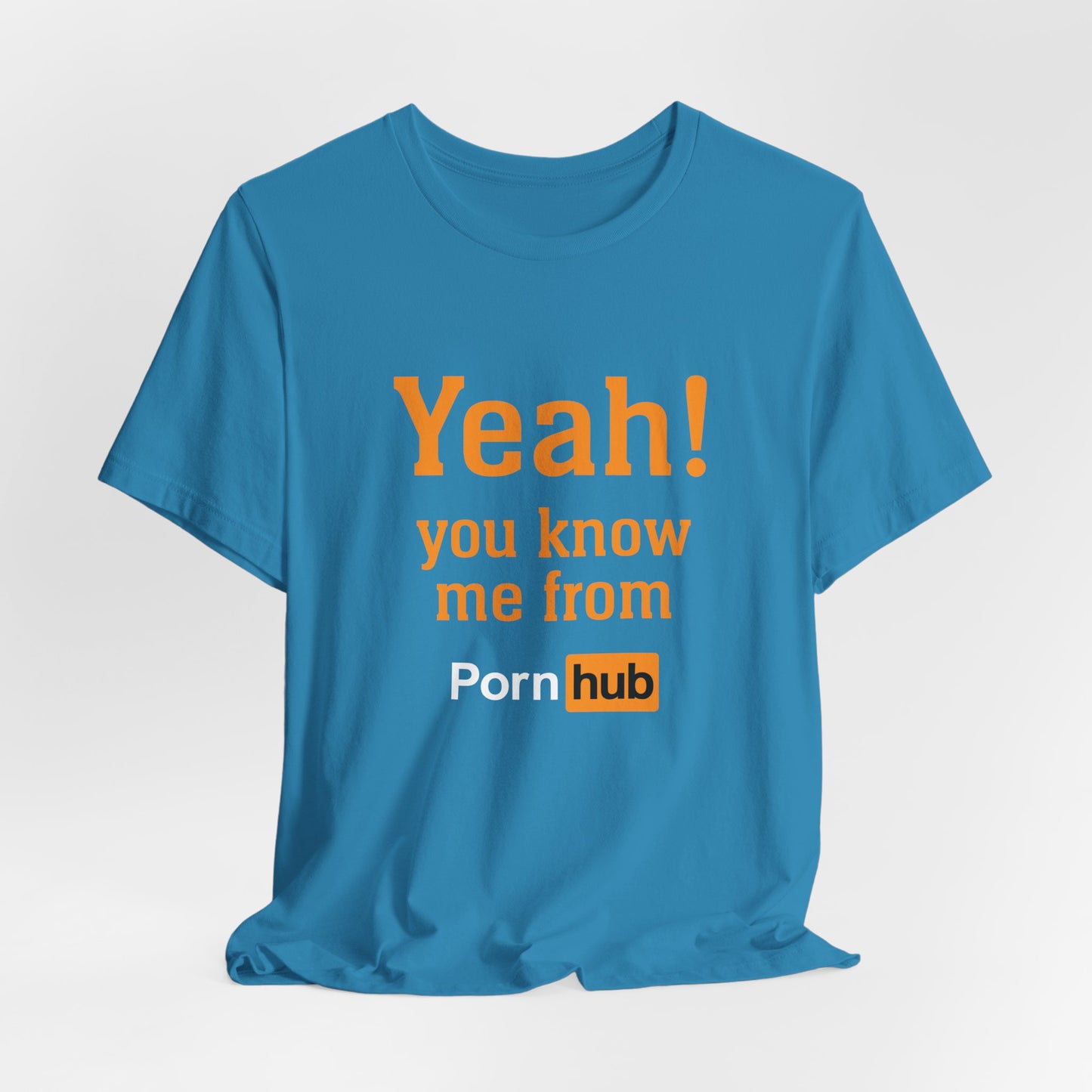 YEAH! YOU KNOW ME FROM PORNHUB (Unisex Softstyle T-Shirt)