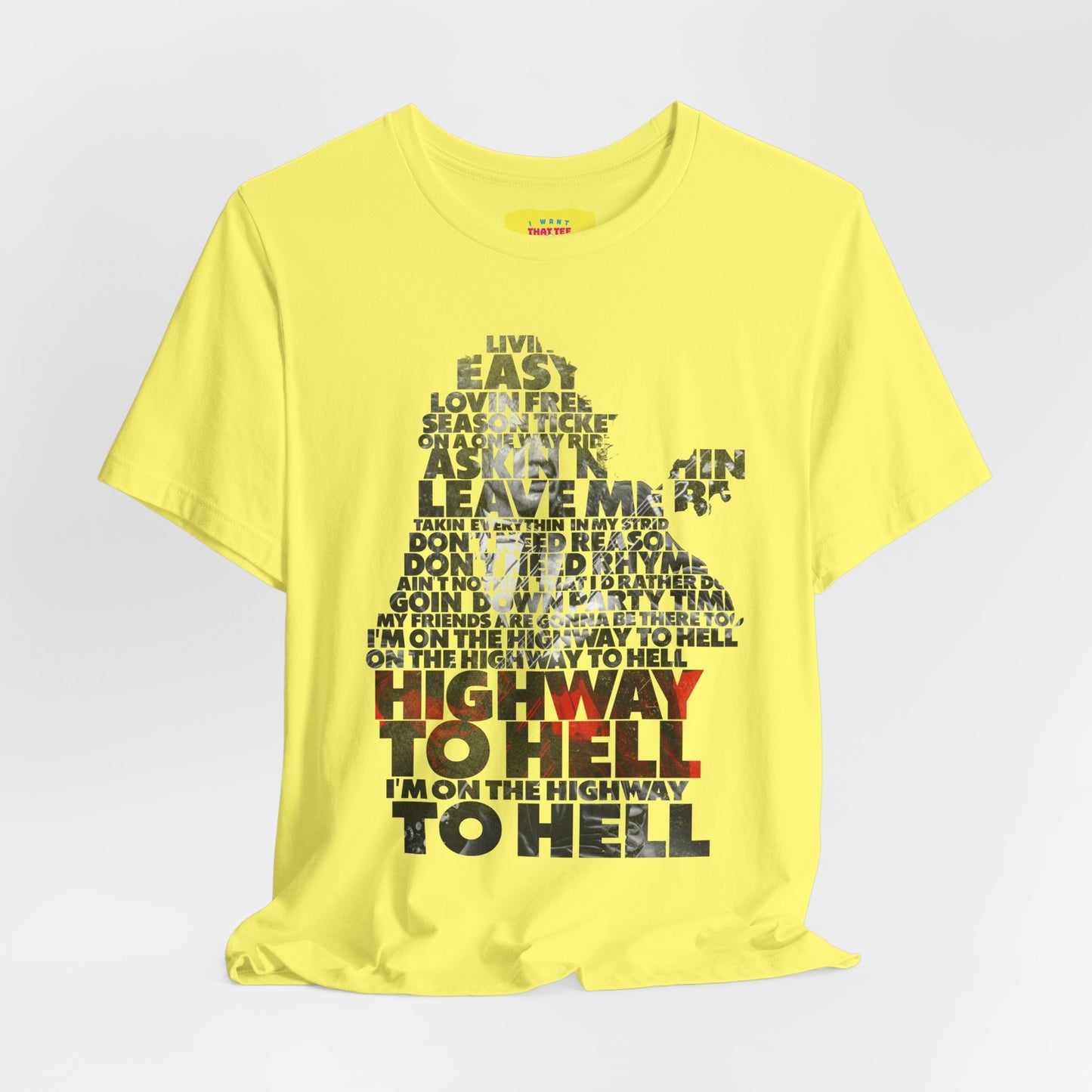 HIGHWAY TO HELL - AC/DC (Unisex Jersey Short Sleeve Tee)