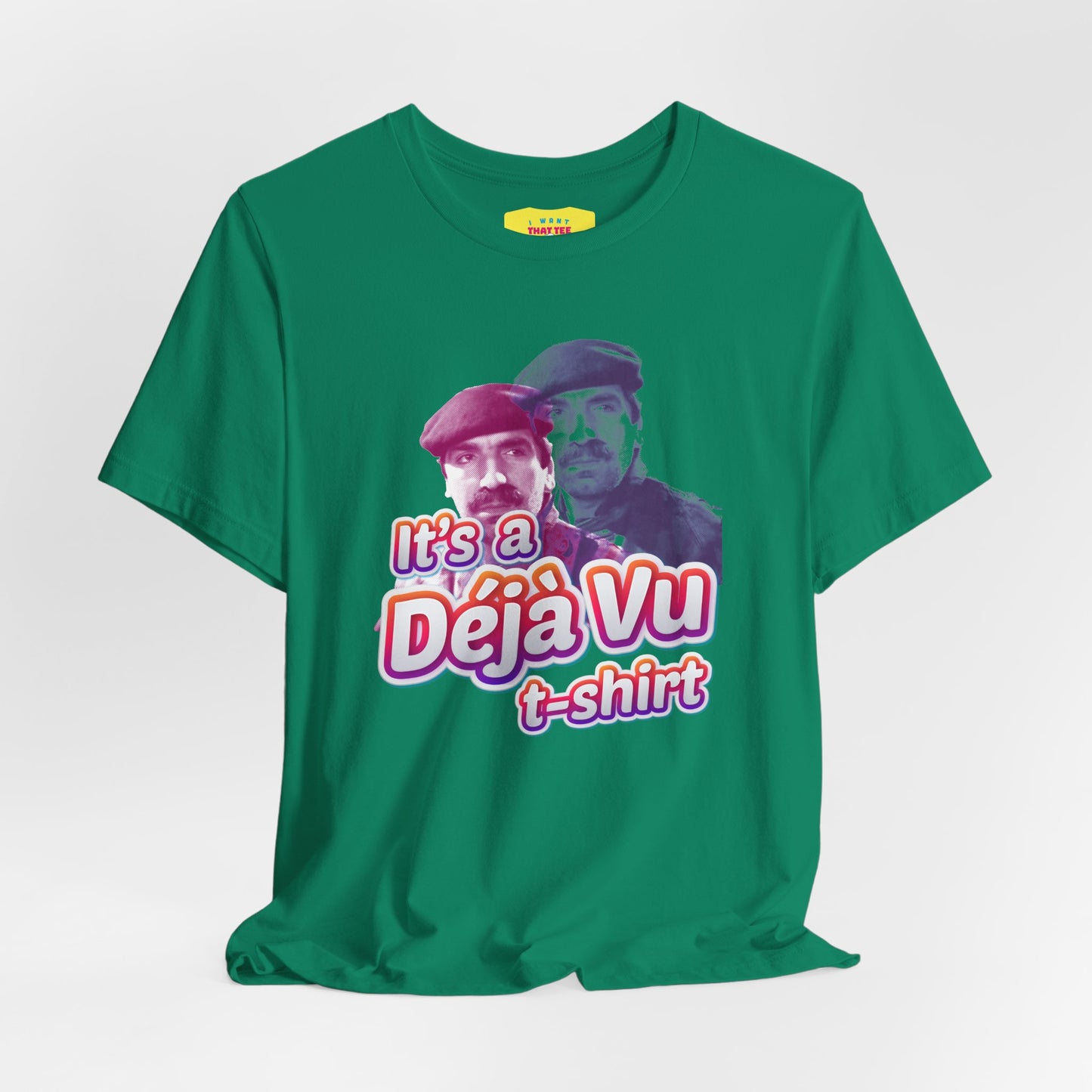 IT'S A DÉJÀ VU T-SHIRT - TOP SECRET MOVIE CHARACTER JOKE (Unisex Softstyle T-Shirt)