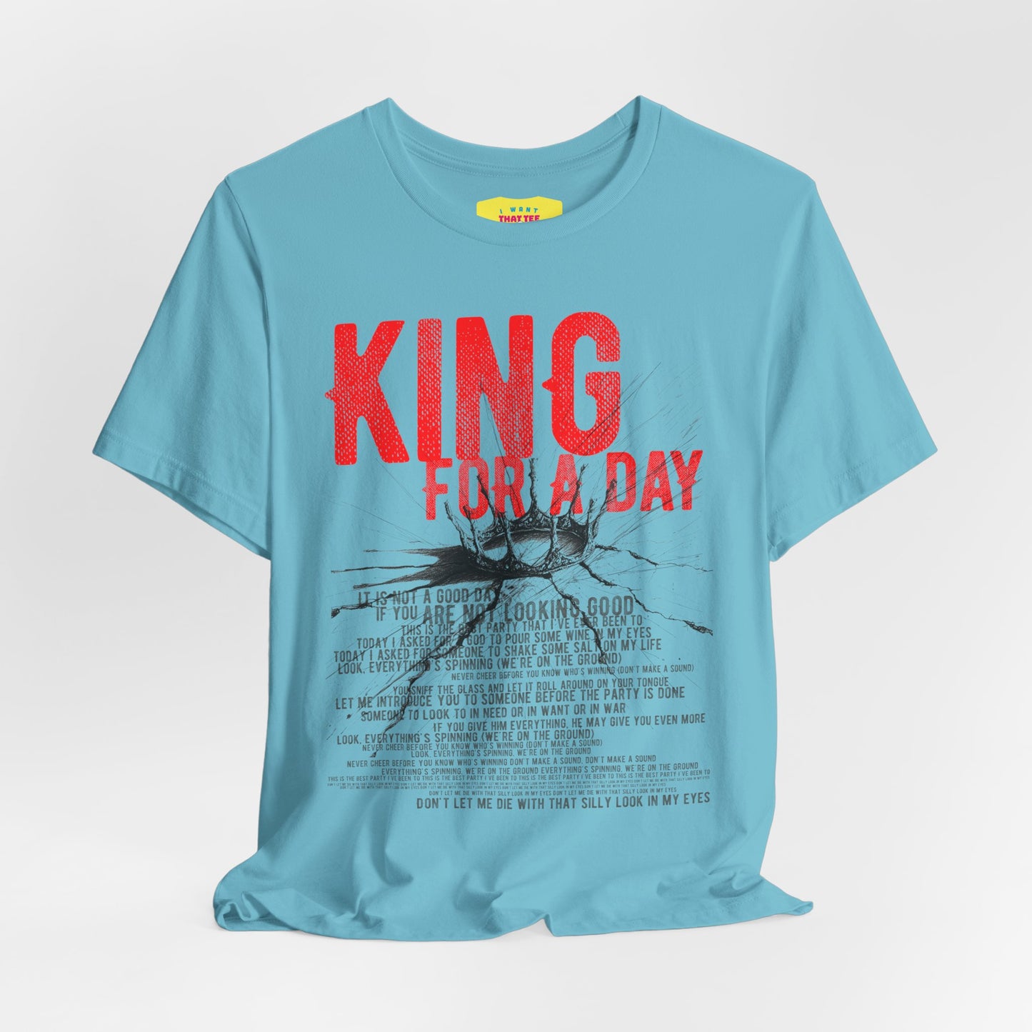 KING FOR A DAY - FAITH NO MORE (Unisex Jersey Short Sleeve Tee)