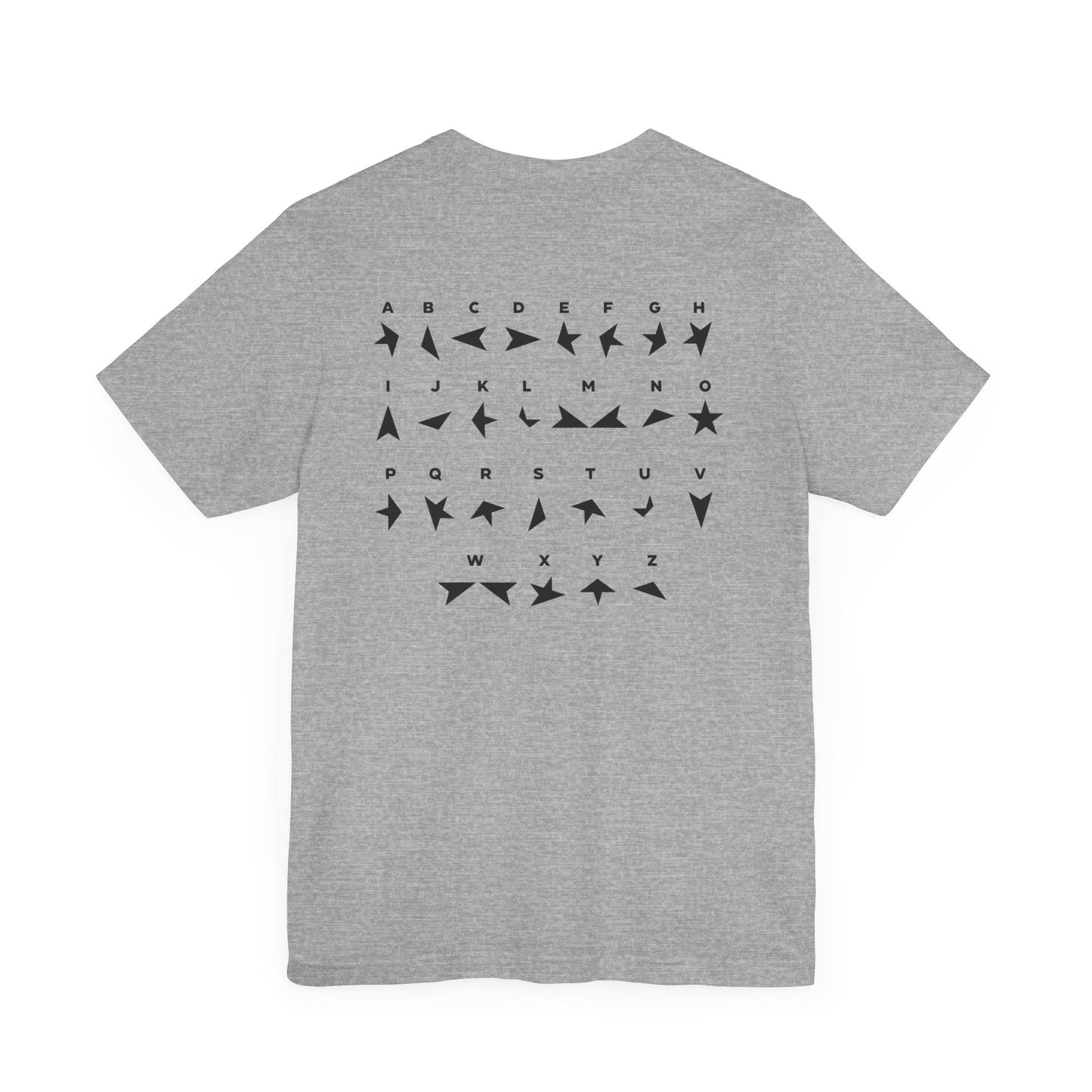 BLACKSTAR ALPHABET - DAVID BOWIE (Unisex Jersey Short Sleeve Tee)