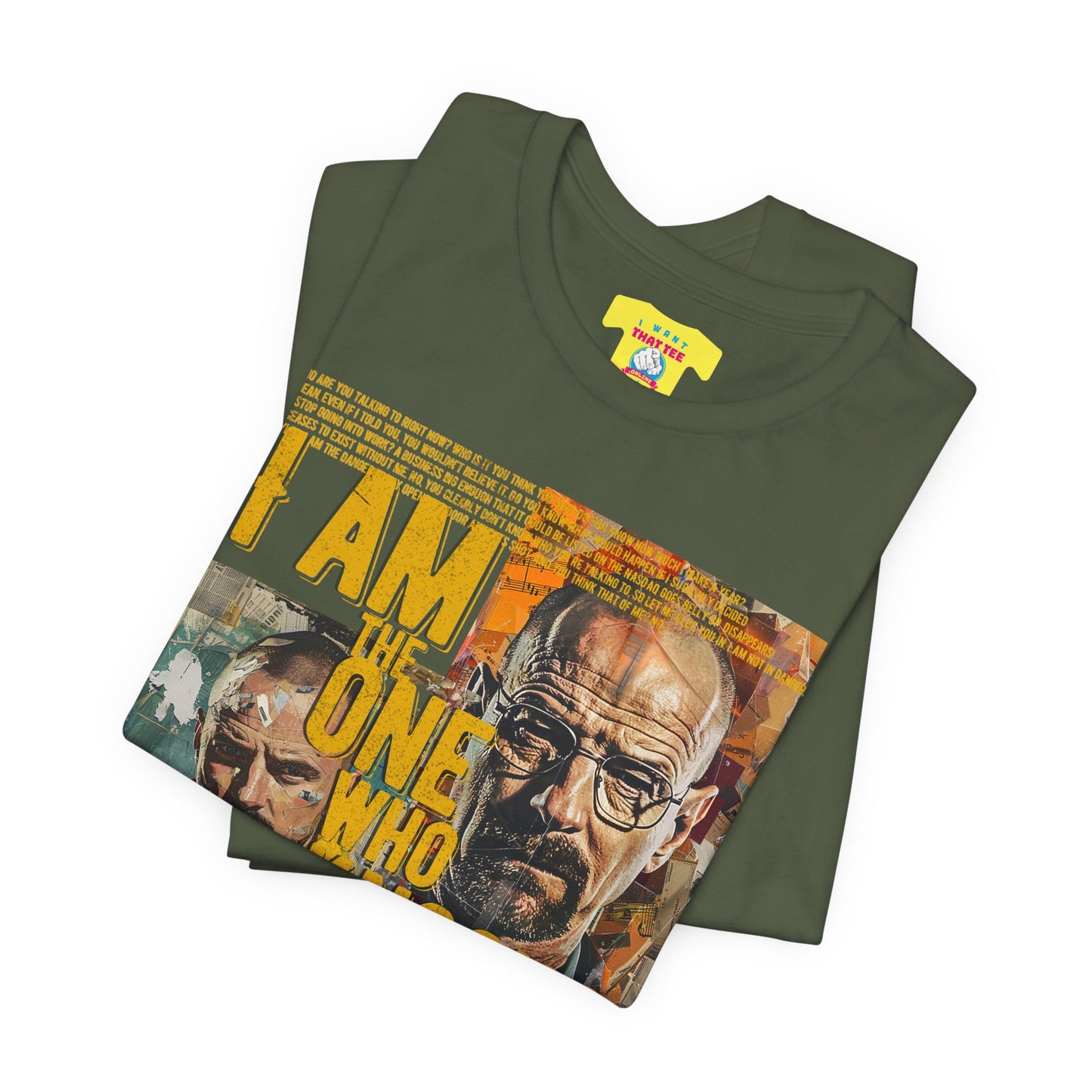 I AM THE ONE WHO KNOCKS! - BREAKING BAD QUOTE (Unisex Jersey Short Sleeve Tee)