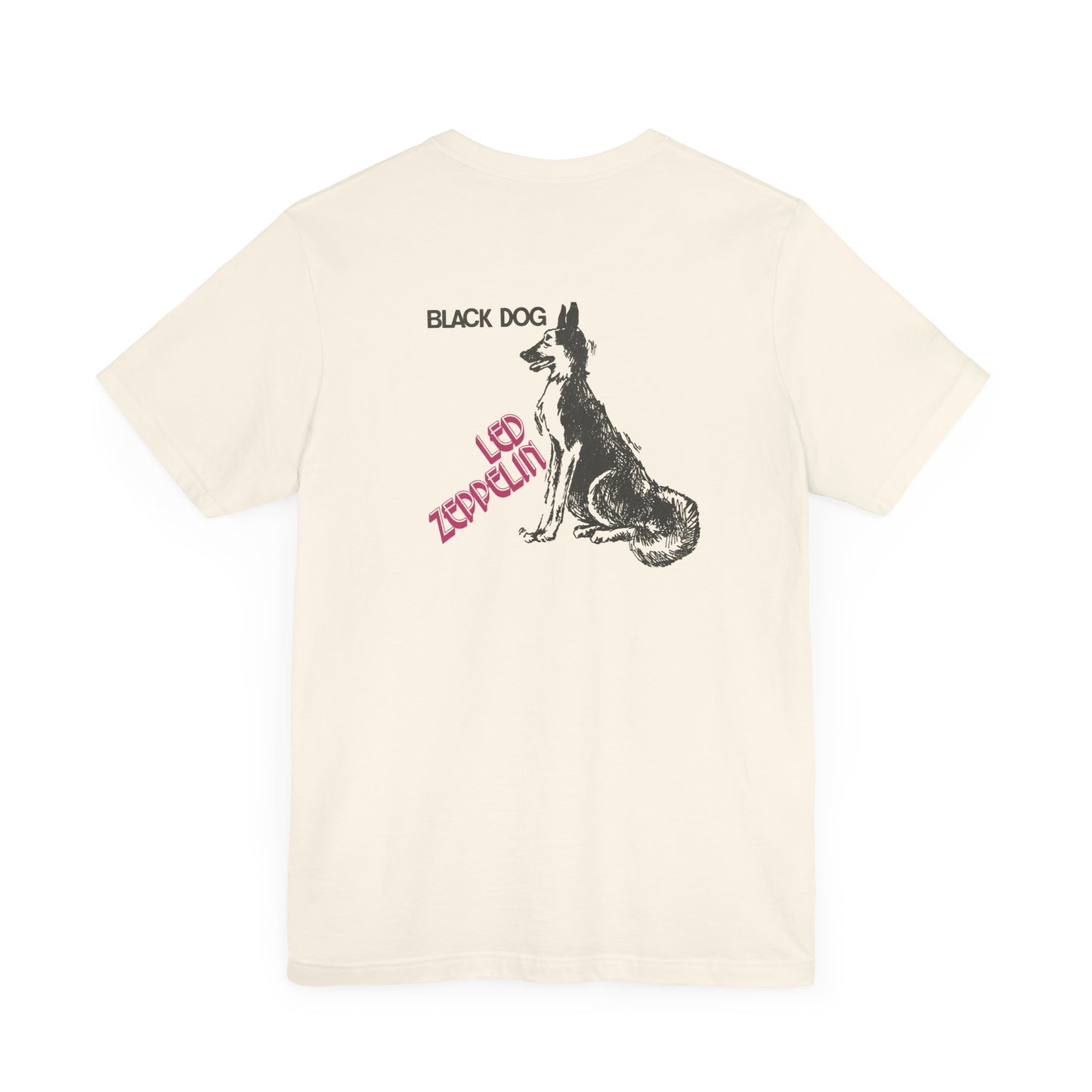 BLACK DOG - LED ZEPPELIN (Unisex Jersey Short Sleeve Tee)